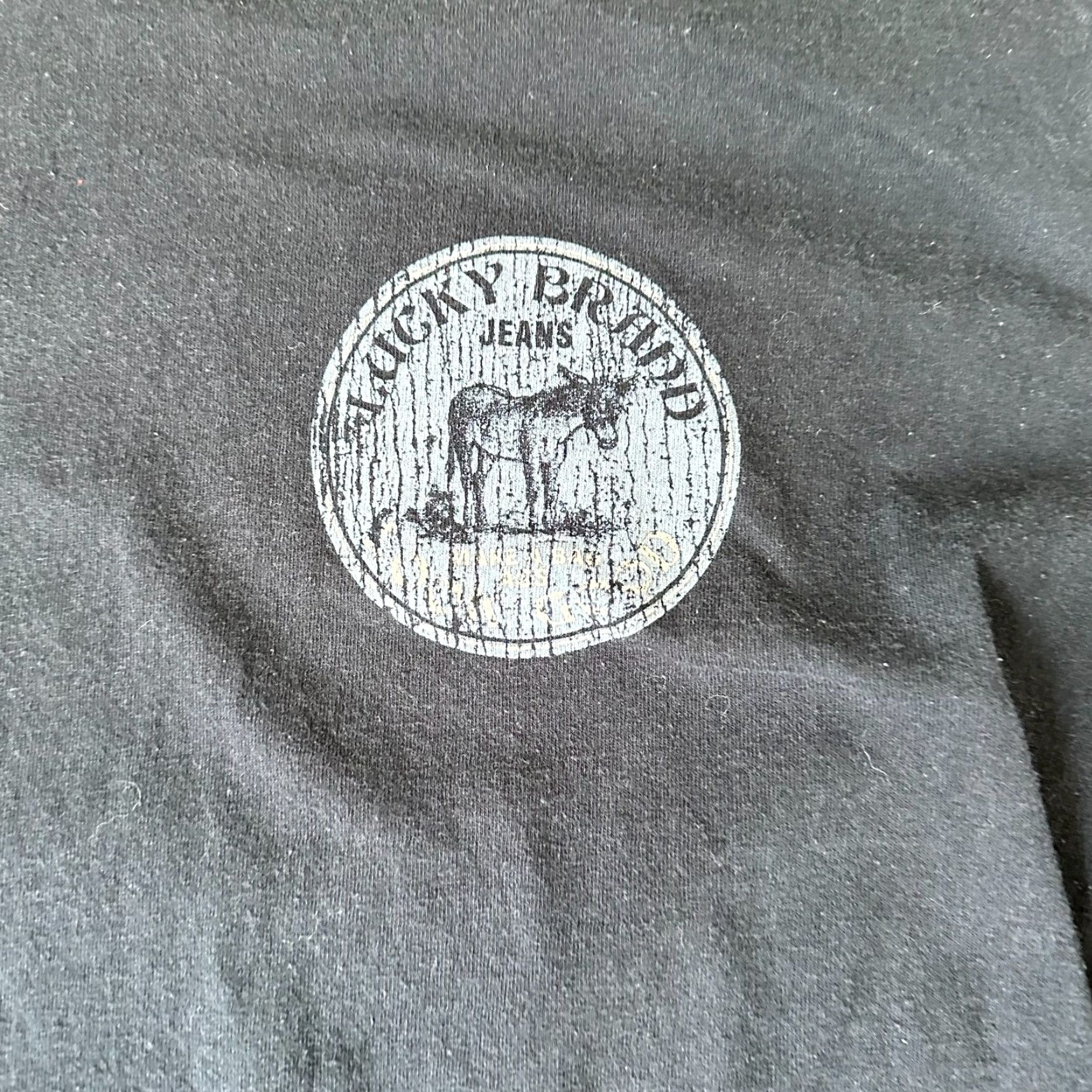 Lucky Brand Lucky Brand Shirt Adult L Blue Crew Neck Cotton Short Sleeve Mens Size US L / EU 52-54 / 3 - 2 Thumbnail
