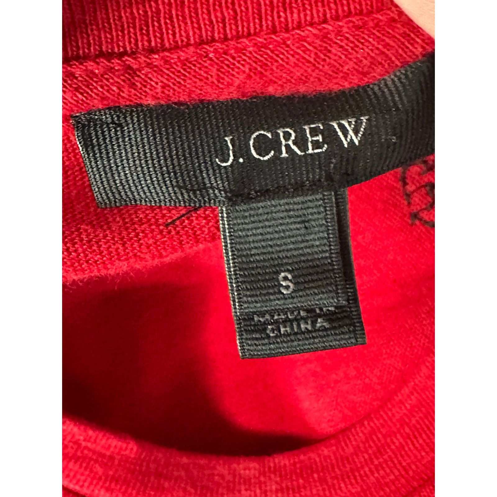 J.Crew J.Crew red black sequin Scottish dog t shirt size Small Size S / US 4 / IT 40 - 3 Thumbnail