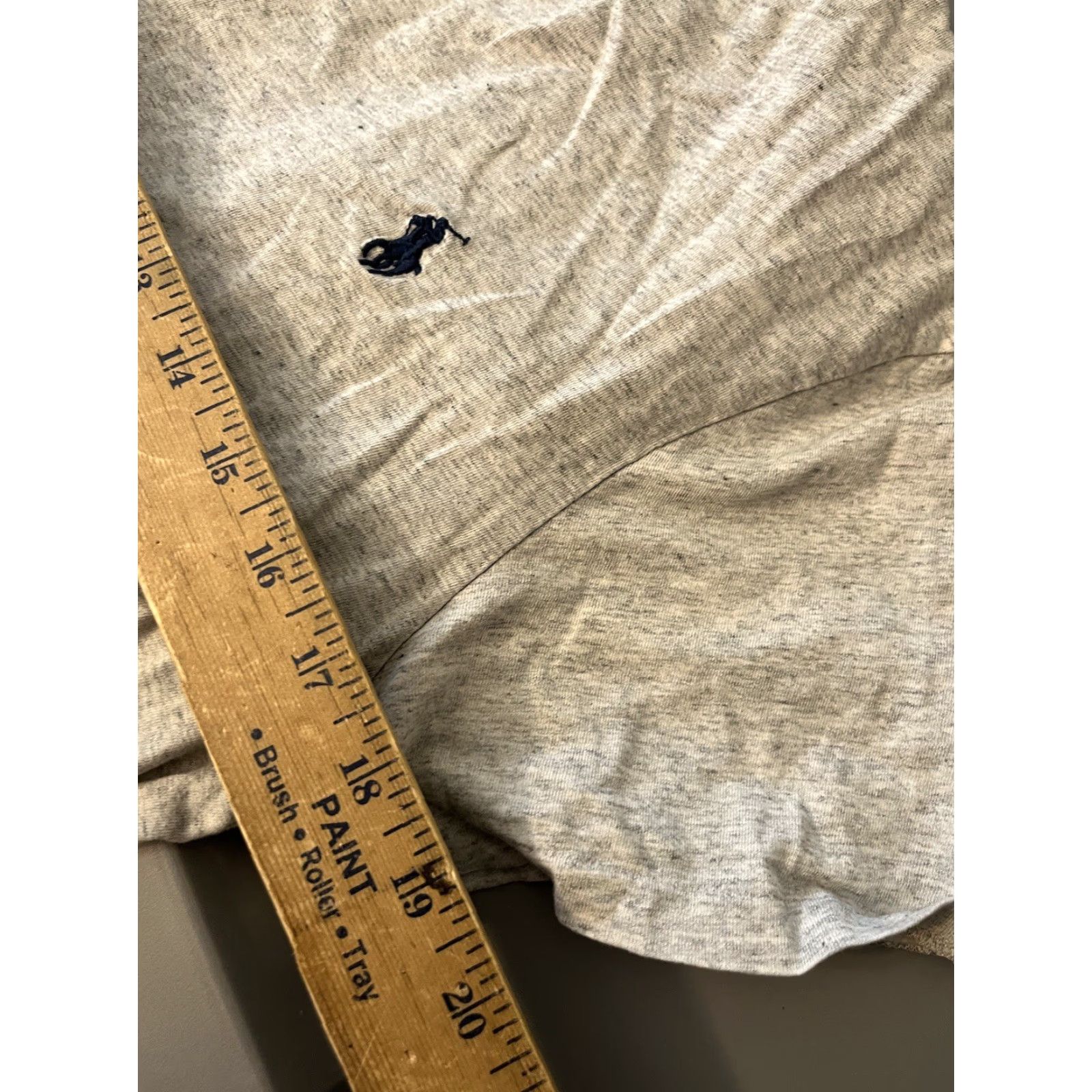 Polo Ralph Lauren VINTAGE Polo Ralph Lauren Logo T-Shirt Crew Neck Gray Regular Fit Medium Men Short Sleeve Cotton Top Polo Ralph Lauren Shirt Size US M / EU 48-50 / 2 - 4 Thumbnail