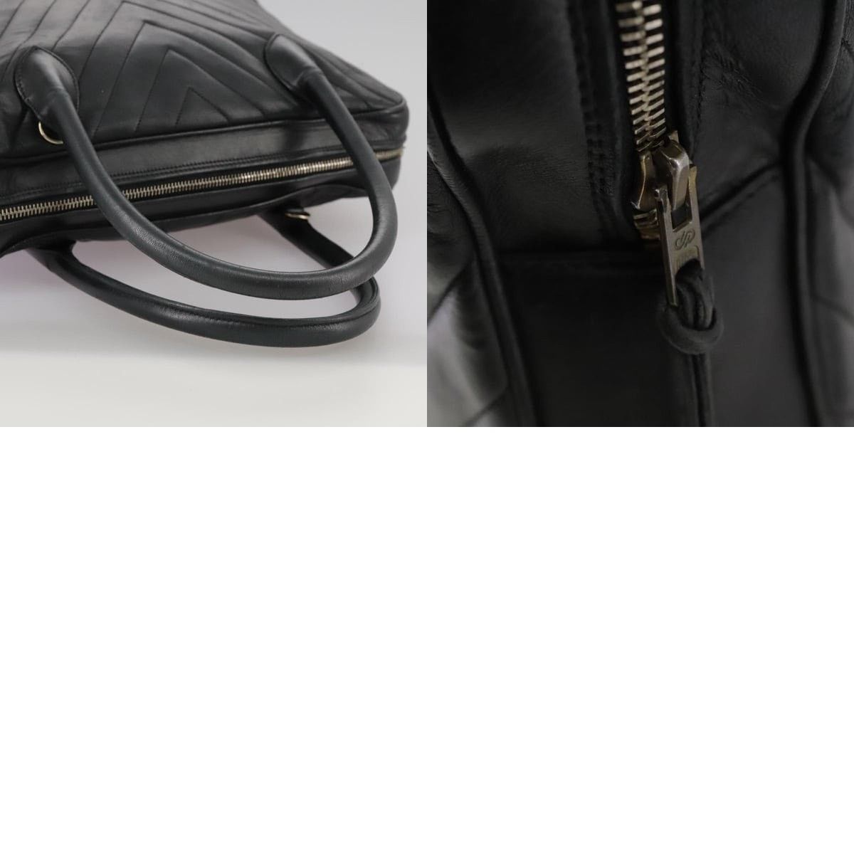 Chanel Chanel V Stitch Handbag Leather Black CC Size ONE SIZE - 2 Thumbnail