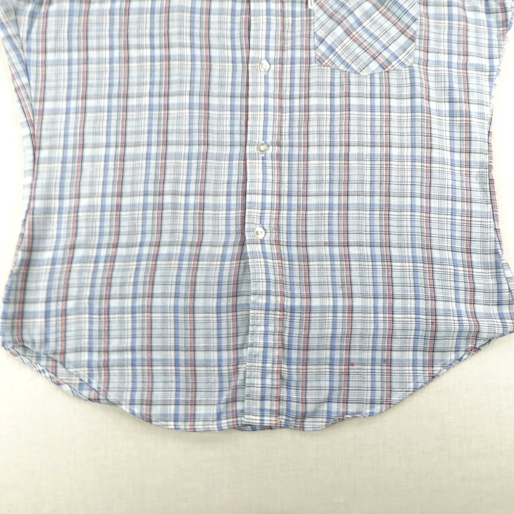 Levi's VINTAGE Levi's Shirt Mens Large Blue Red Plaid Button-Up White Tab Casual 80s Size US L / EU 52-54 / 3 - 4 Thumbnail