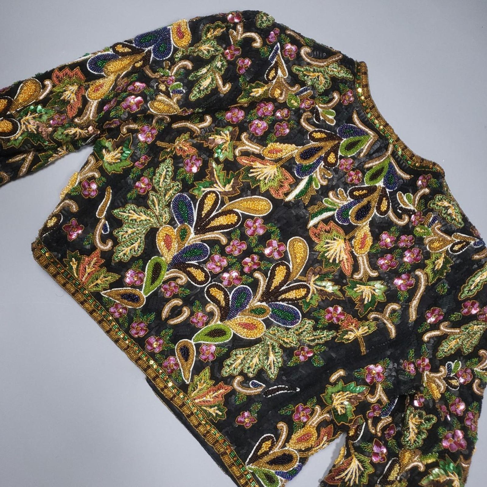 Other Rare 1980s Jeanette for St. Martin Couture Sequin Jacket Size M / US 6-8 / IT 42-44 - 5 Thumbnail