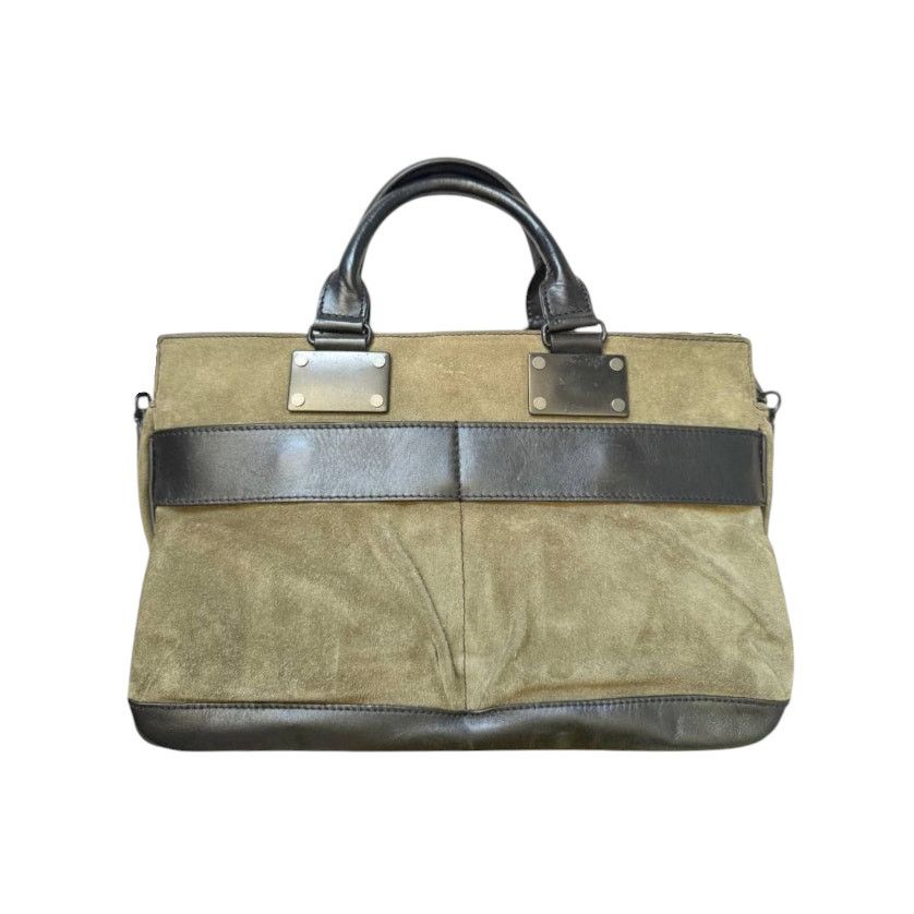 Rag & Bone Rag & Bone Olive Green/Black Suede Leather Bag Purse Size ONE SIZE - 2 Thumbnail