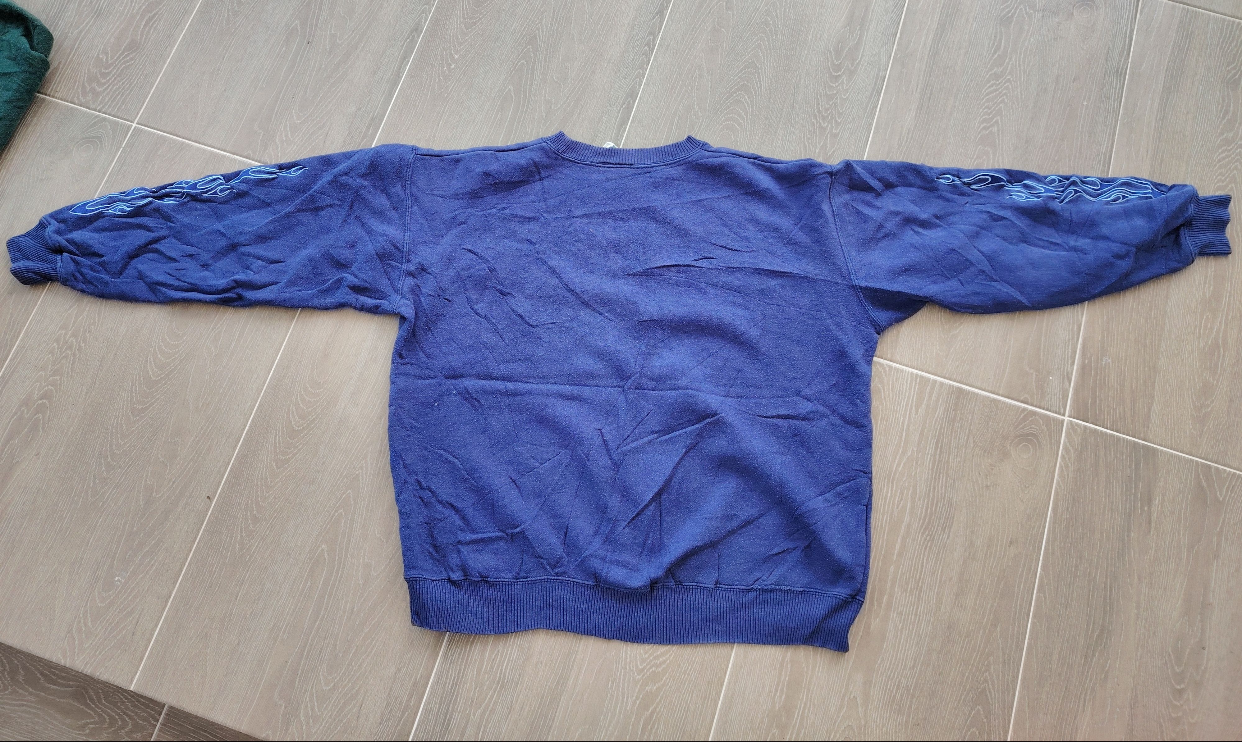 Japanese Brand × Vintage Vintage Goddess Flame Emboidered Hellstar Style Sweatshirt Size US M / EU 48-50 / 2 - 4 Thumbnail