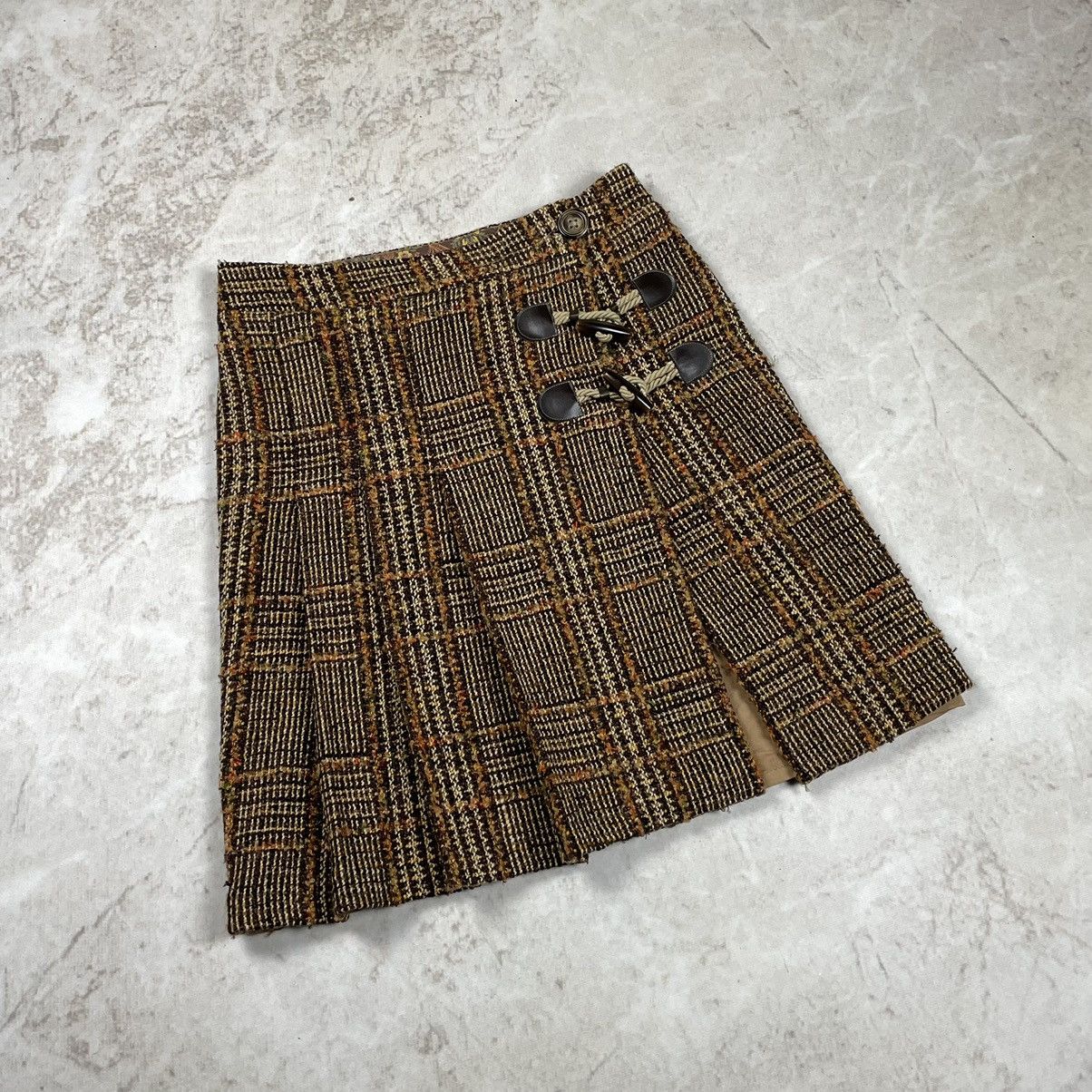 Dolce & Gabbana × Vintage Dolce&Gabbana Vintage Pleated Tweed Mini Skirt Archive Size 27" / US 4 / IT 40 - 3 Thumbnail