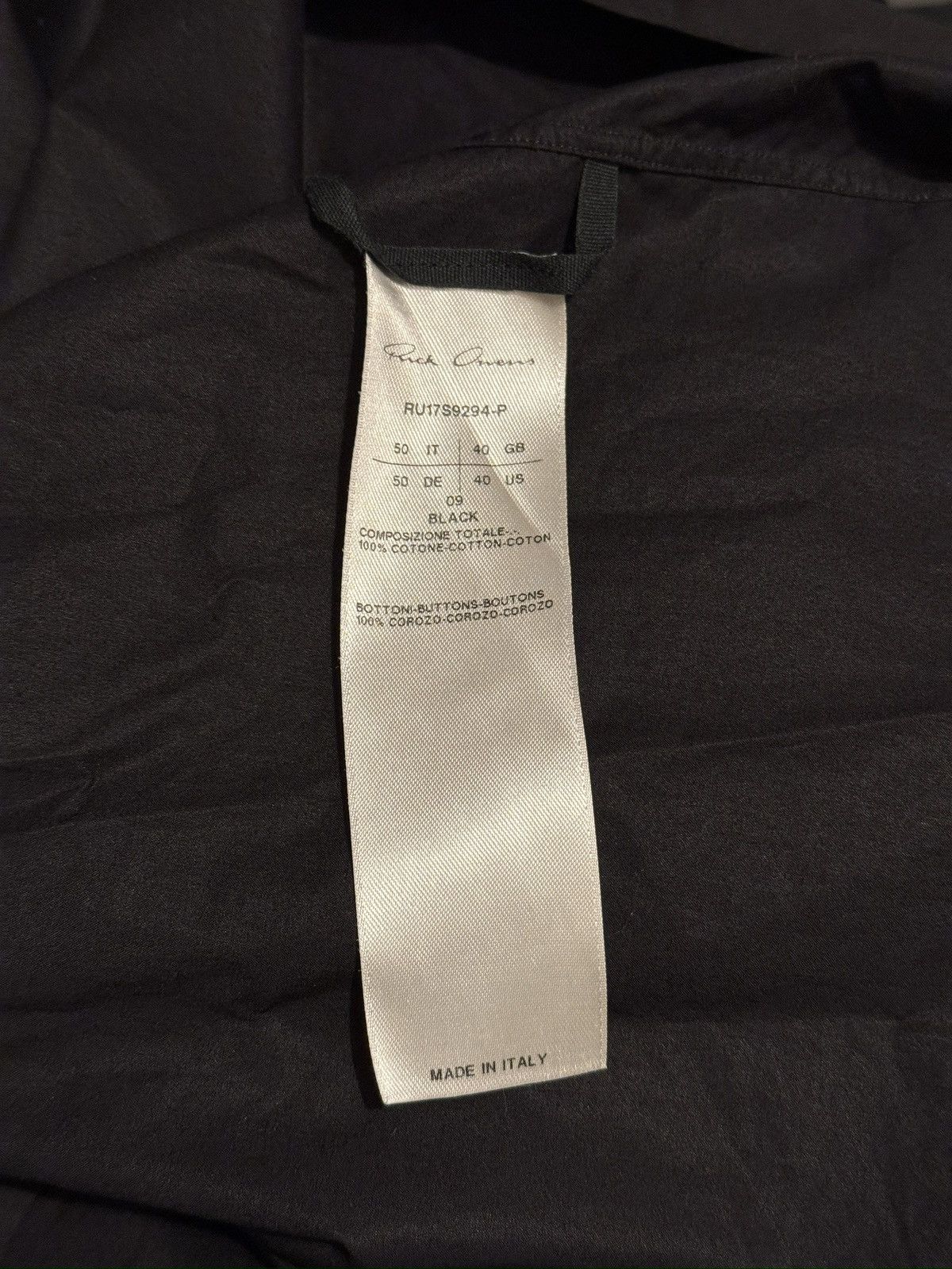 Rick Owens Rick Owens long button up black shirt SS17 Walrus - 50 IT Size US M / EU 48-50 / 2 - 6 Thumbnail
