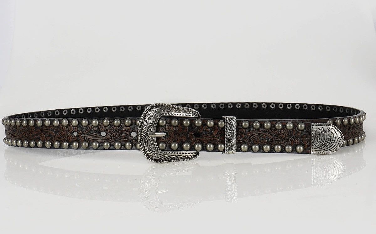 Japanese Brand × Vintage Outdoor retro punk design western rivet studded bet Size ONE SIZE - 5 Thumbnail