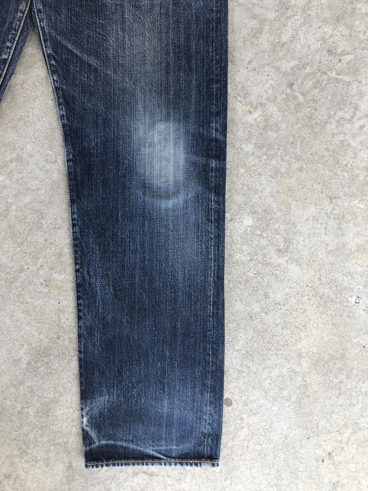 Evisu Evisu Lot 5040 Sakura Daicock Selvedge Denim Distressed Size US 35 - 7 Thumbnail