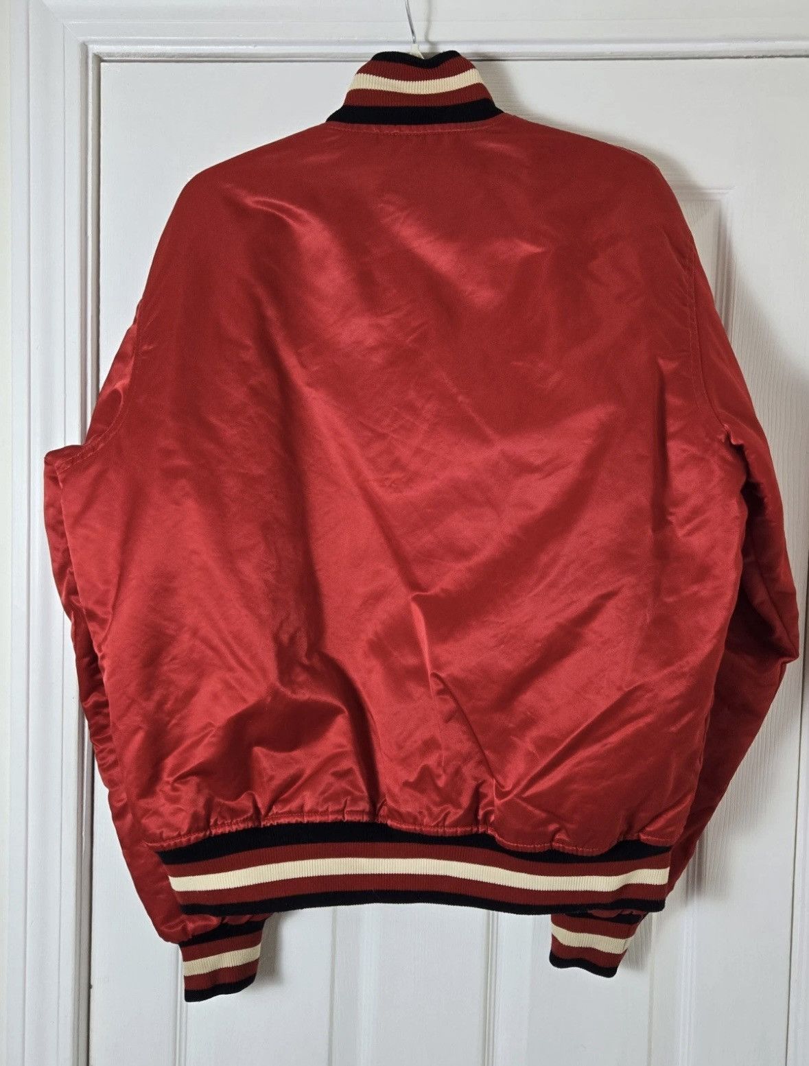 Starter Vintage 90's Starter Chicago Bulls NBA Satin Jacket Large Size US L / EU 52-54 / 3 - 3 Thumbnail