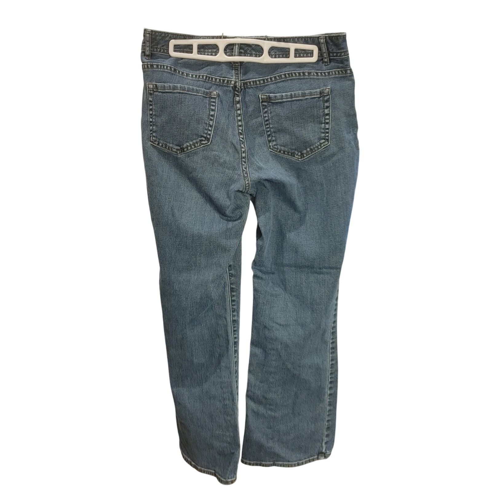 Other Women's Petites 8 Blue Medium Washed Denim Wide Leg Jeans Size 30" / US 8 / IT 44 - 2 Thumbnail