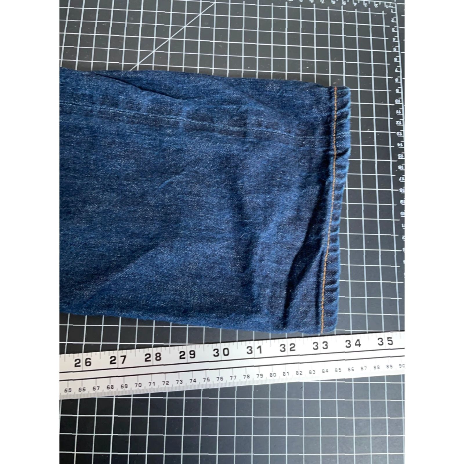 Gustin Gustin California Straight Leg Jeans Men's 32 x 33 Blue Raw Selvedge Denim 5-Pocket Straight Rise Mid Vintage: No Mens Size US 32 / EU 48 - 7 Thumbnail