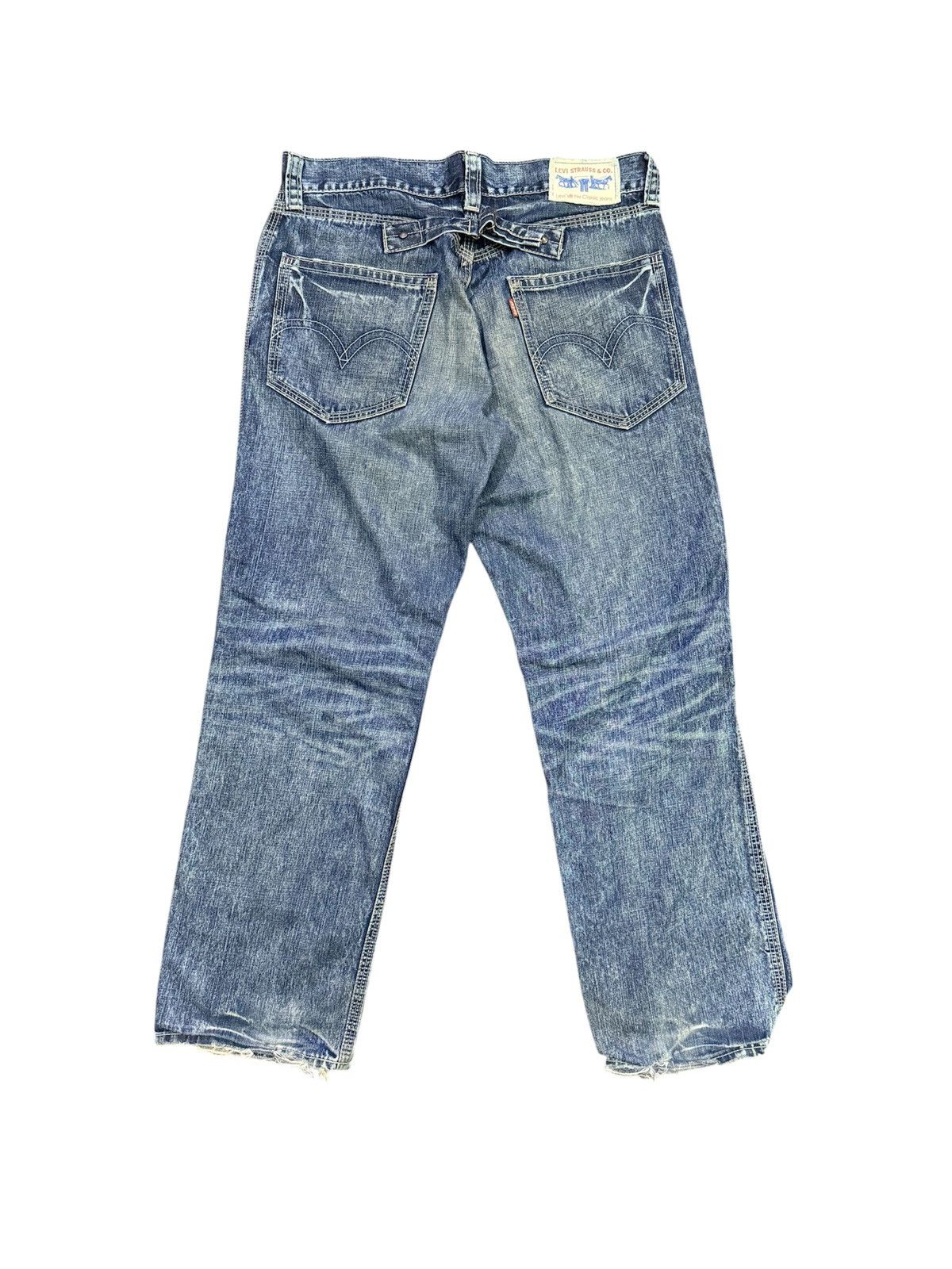 Levi's Levi's Ne:Classic Jeans Back Cinch Strap Distressed Loose Size US 38 / EU 54 - 1 Thumbnail