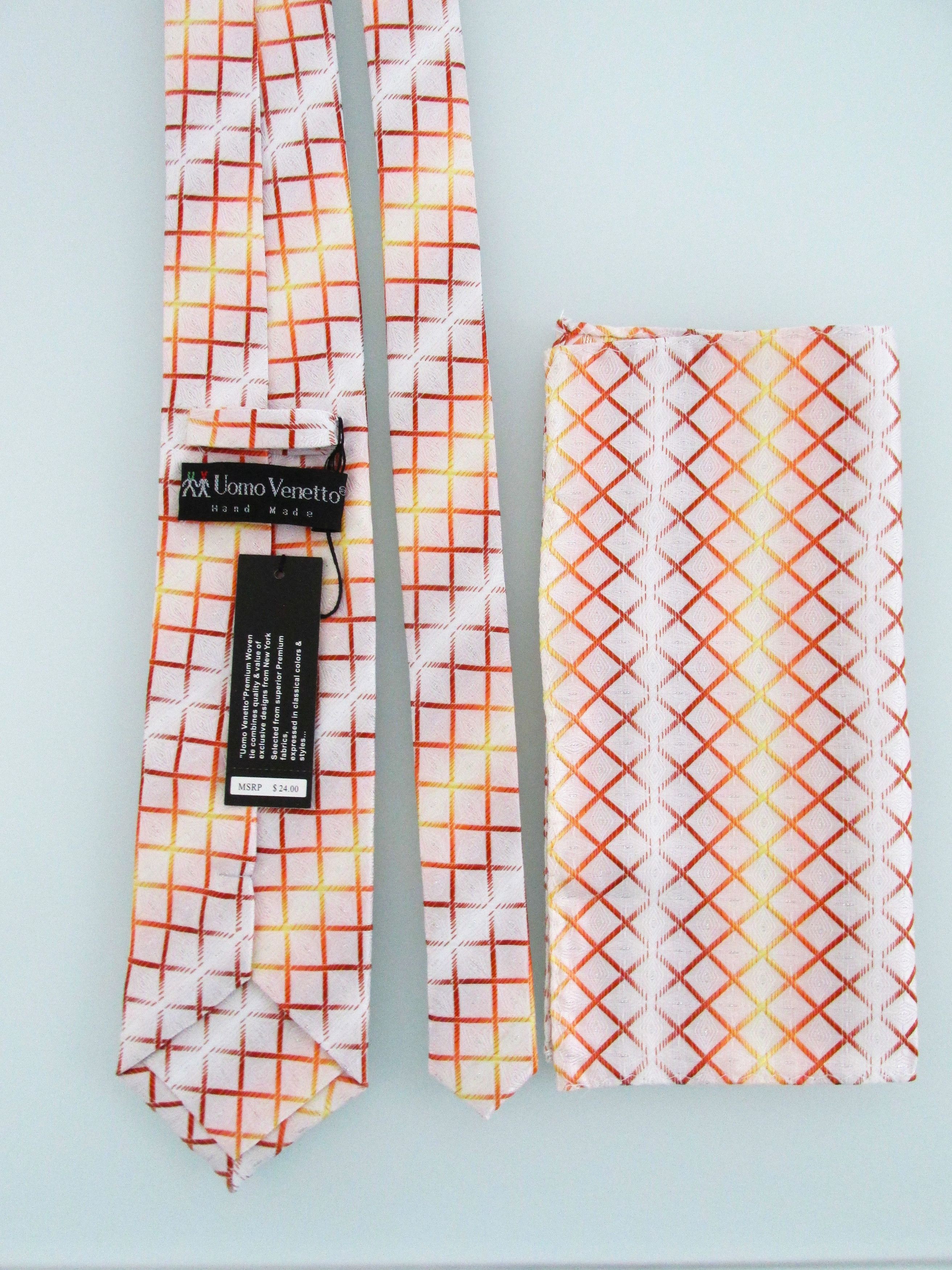 Other Uomo Venetto (NWT) Men's Tie & Pocket Square Set Size ONE SIZE - 4 Thumbnail