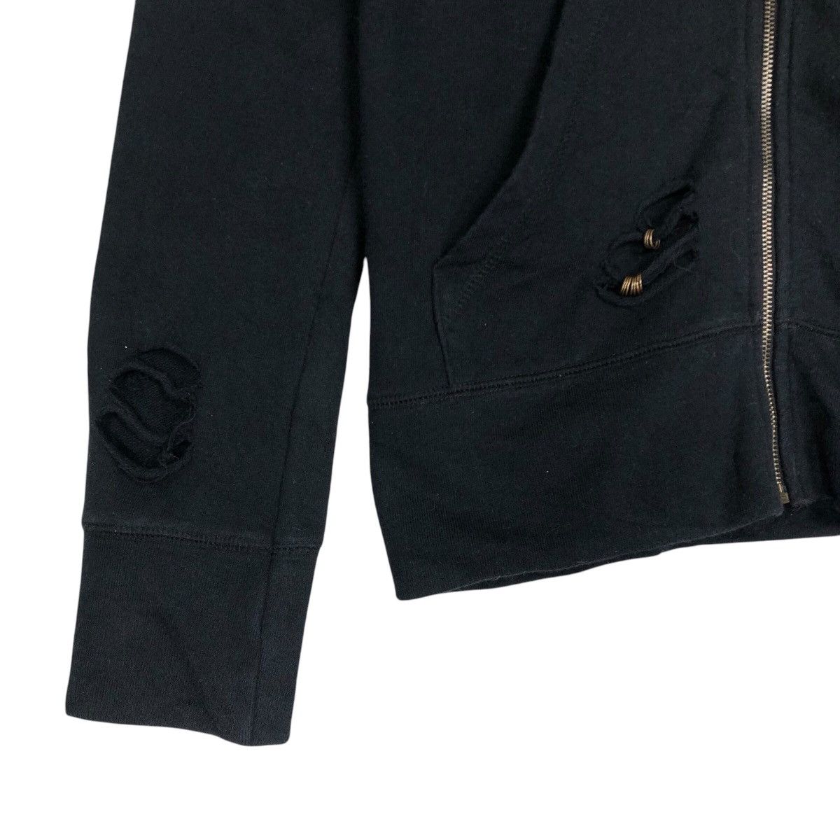 If Six Was Nine × Japanese Brand Vintage G.O.A Distressed Design Hooded Sweater Size XS / US 0-2 / IT 36-38 - 4 Thumbnail