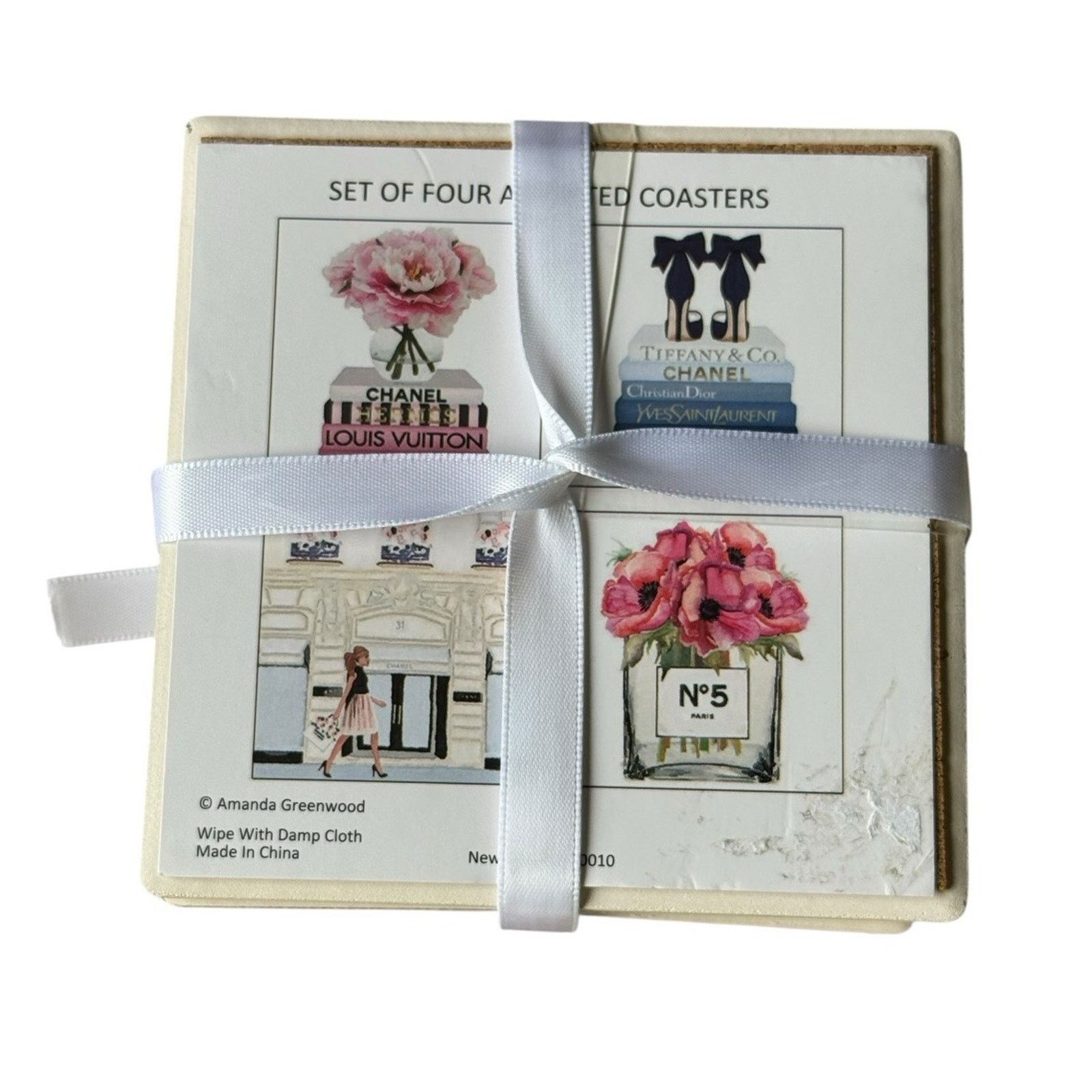Other Amanda Greenwood Couture Ceramic Coasters Luxury Glam Set Size ONE SIZE - 3 Thumbnail