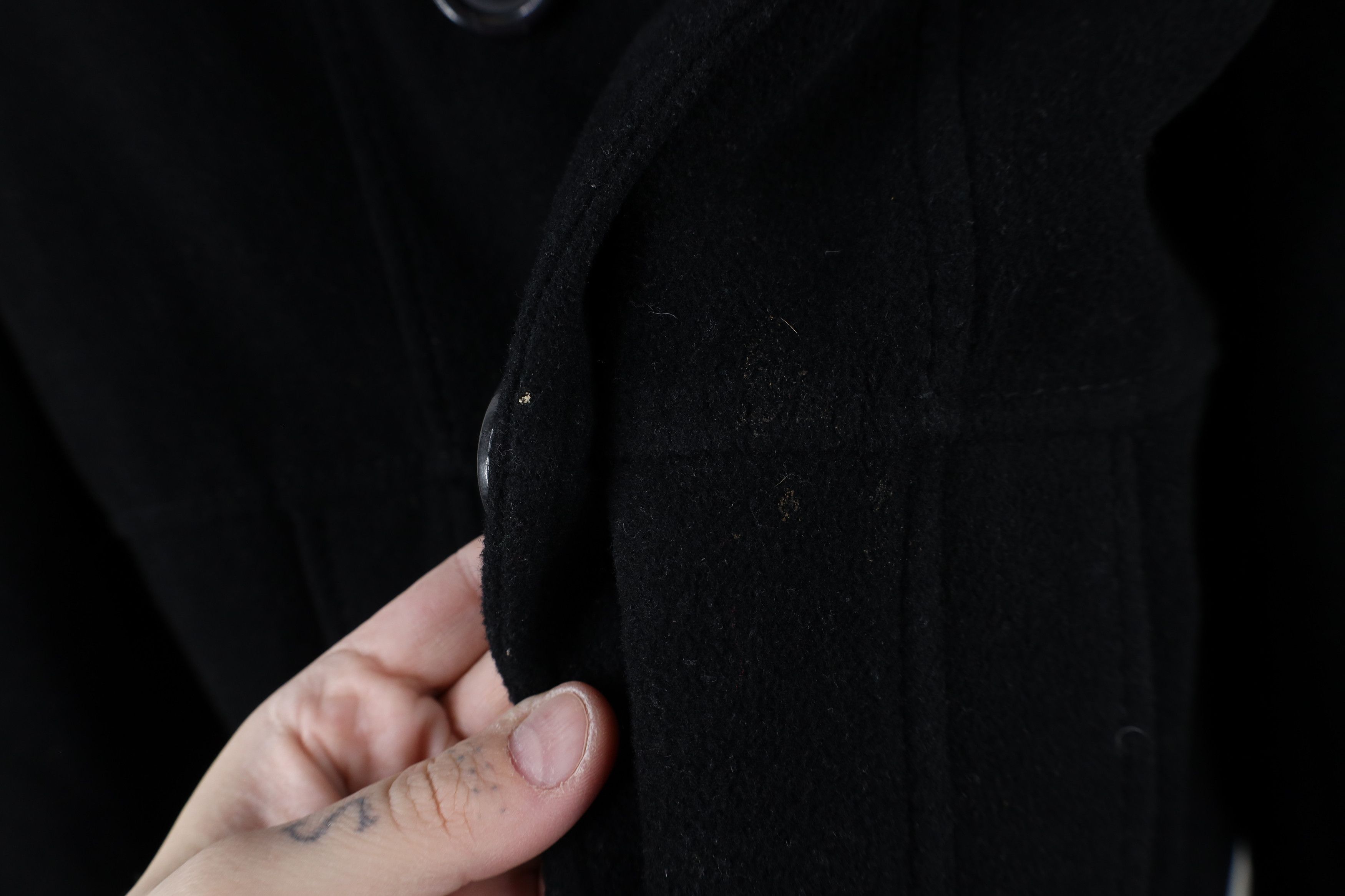 Esprit × Vintage Vintage 90s Y2K Esprit Babydoll Wool Peacoat Jacket Black Size L / US 10 / IT 46 - 4 Thumbnail