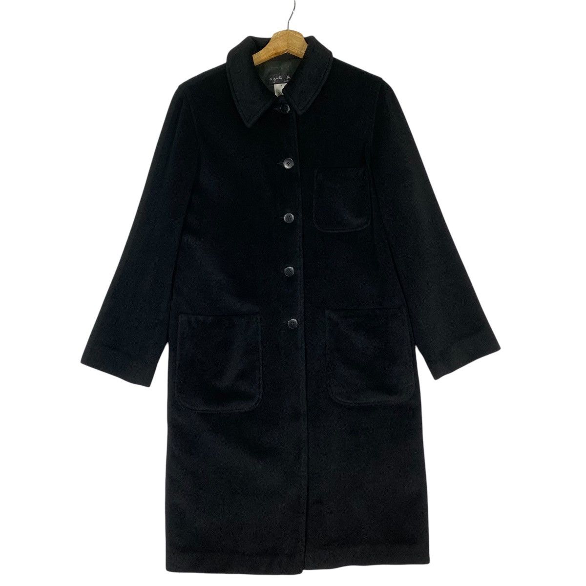 Vintage × agnes b. Vintage Agnes B Paris Long Jacket Wool Size S / US 4 / IT 40 - 1 Thumbnail
