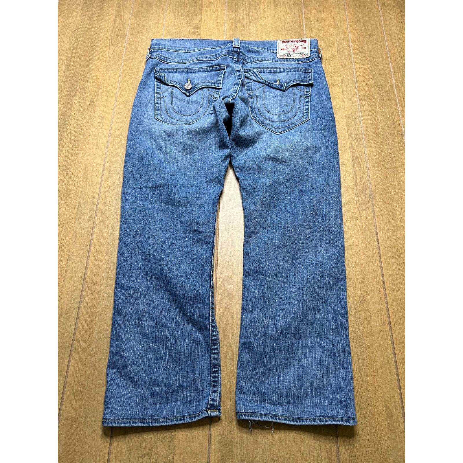 True Religion True Religion Jeans Mens 36X28 Blue Ricky Straight Leg Y2K Size US 36 / EU 52 - 3 Thumbnail
