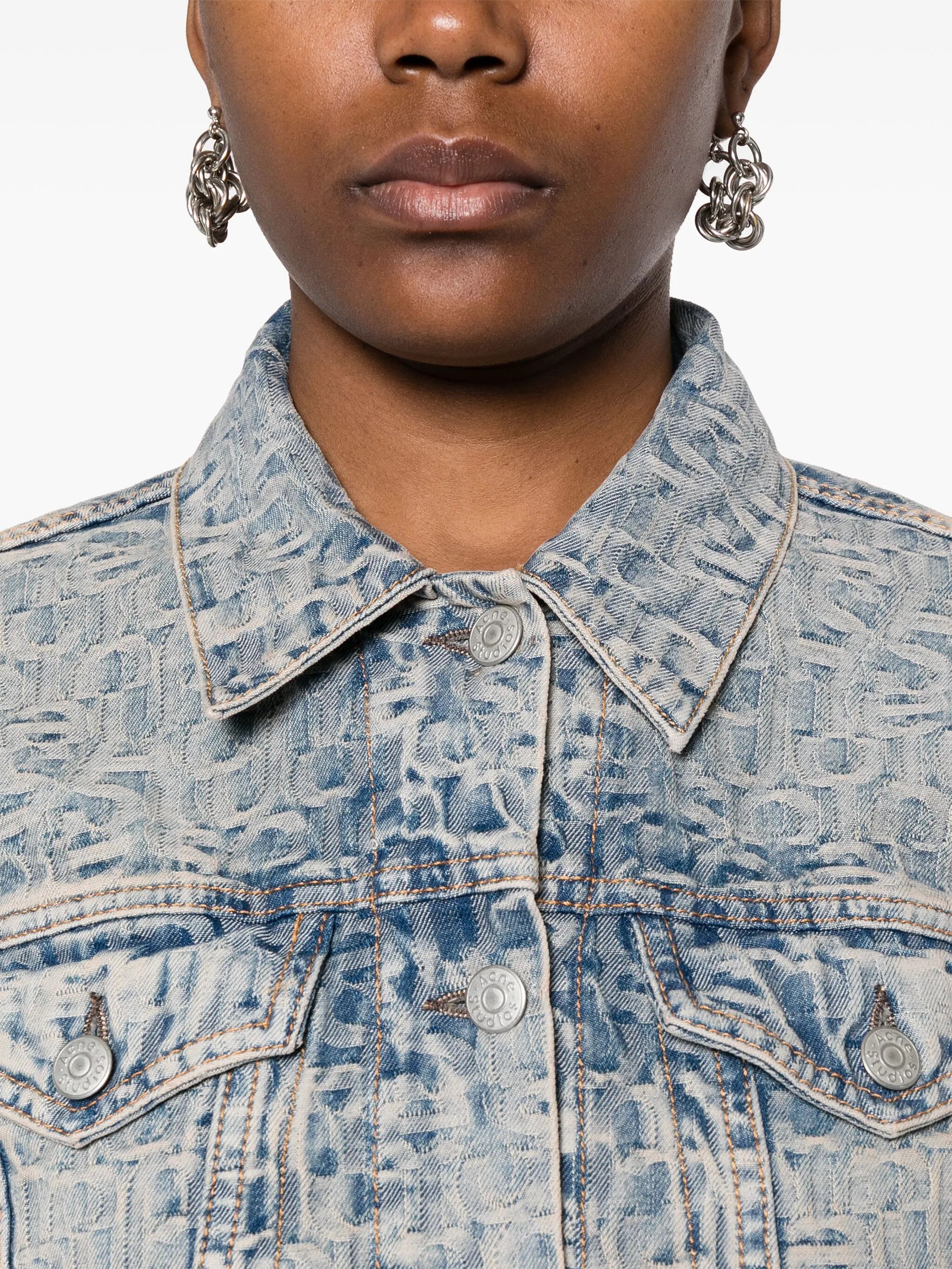 Acne Studios o1y0725 Denim Jacket in Light Blue Size M / US 6-8 / IT 42-44 - 3 Thumbnail