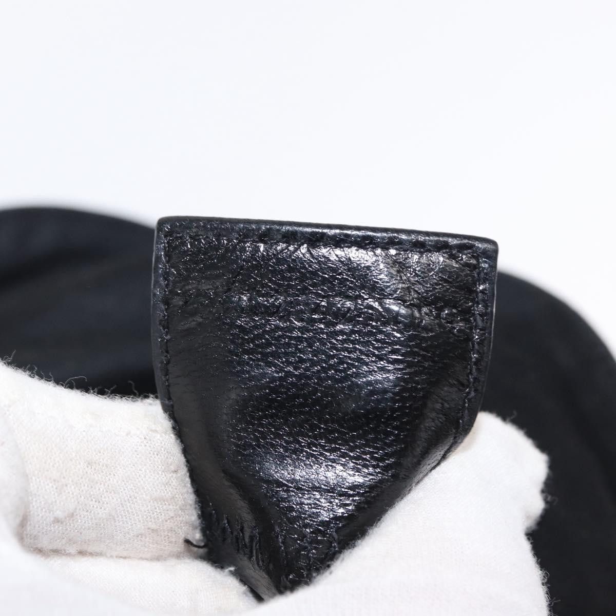 Fendi FENDI Mamma Baguette Shoulder Bag Nylon Black Silver Auth Size ONE SIZE - 12 Thumbnail