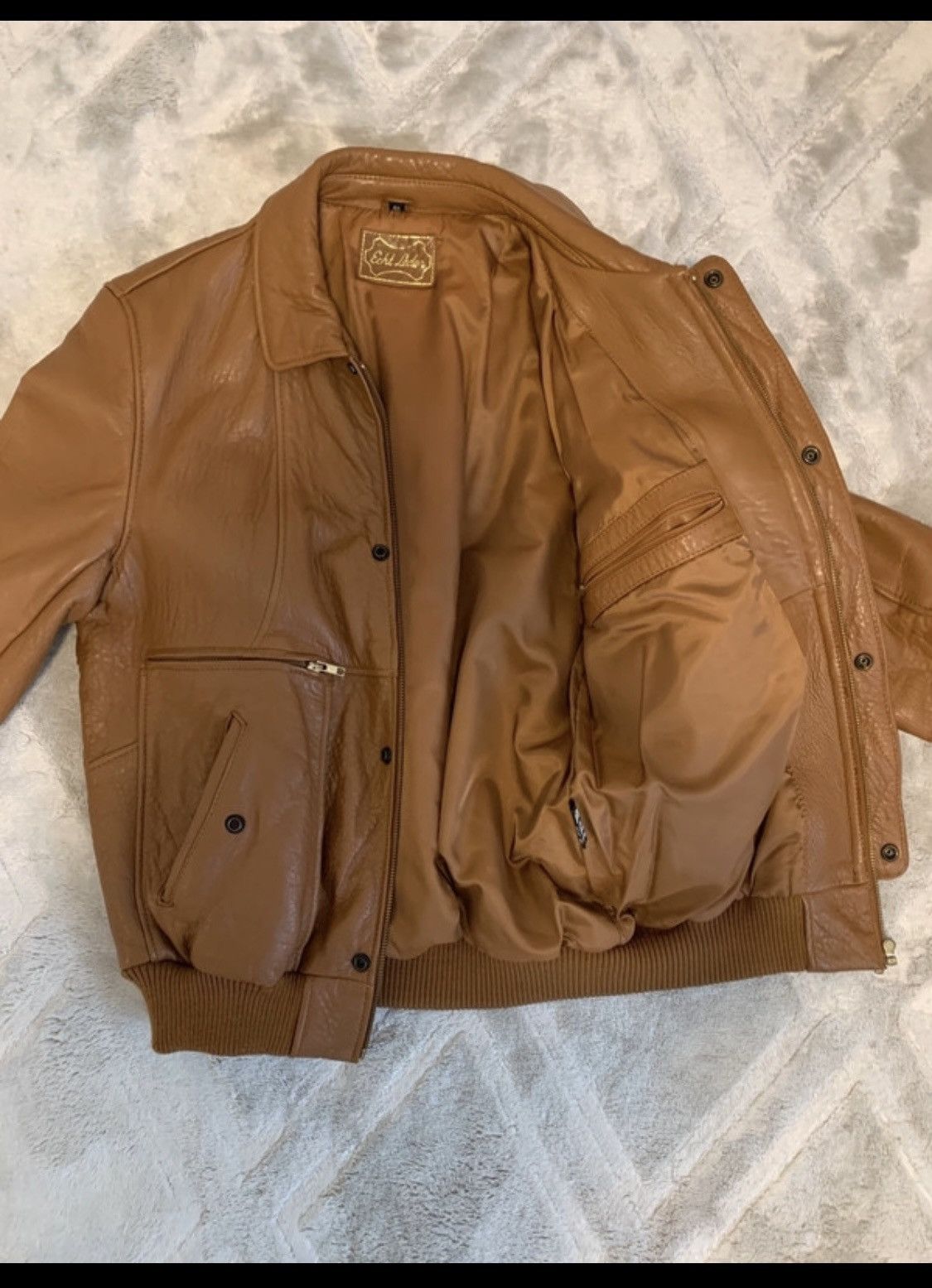 Vintage Vintage Brown Leather Jacket Size US L / EU 52-54 / 3 - 2 Thumbnail