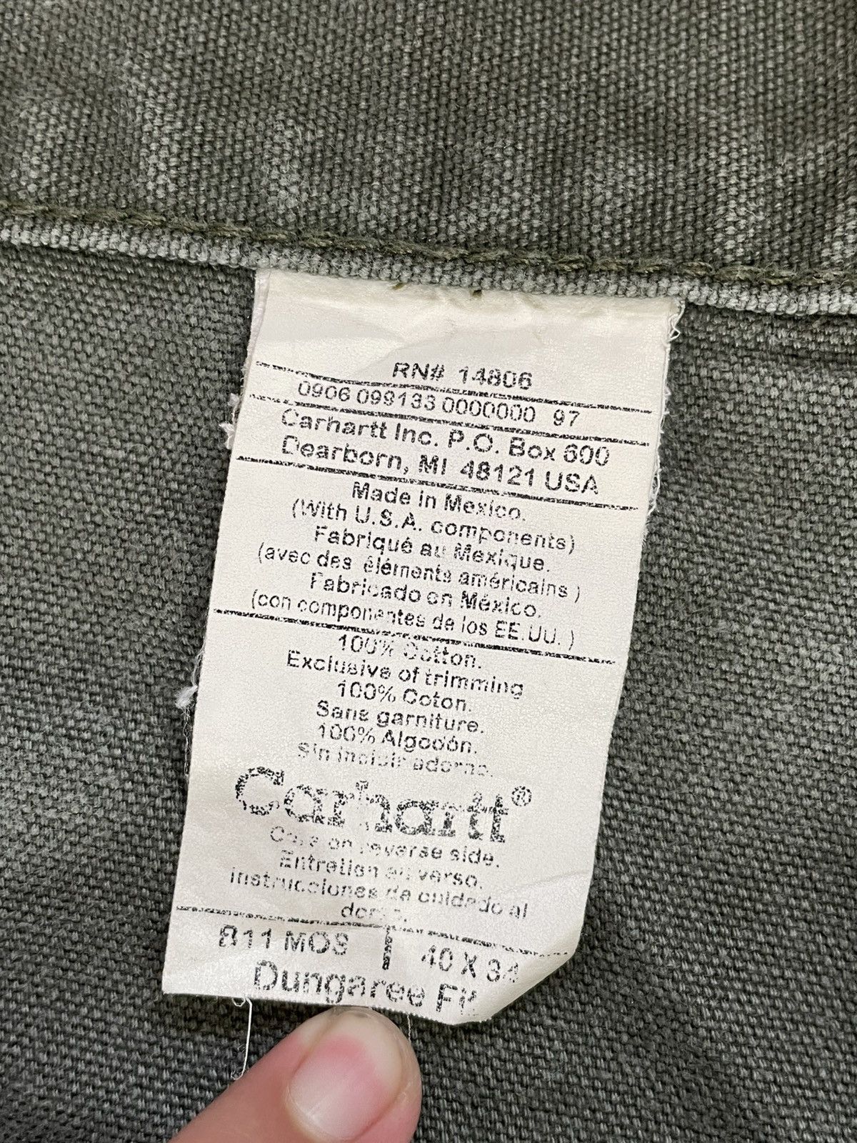 Carhartt Carhartt Pant Carpenter - B11 MOS 40x34 Size US 40 / EU 56 - 9 Thumbnail