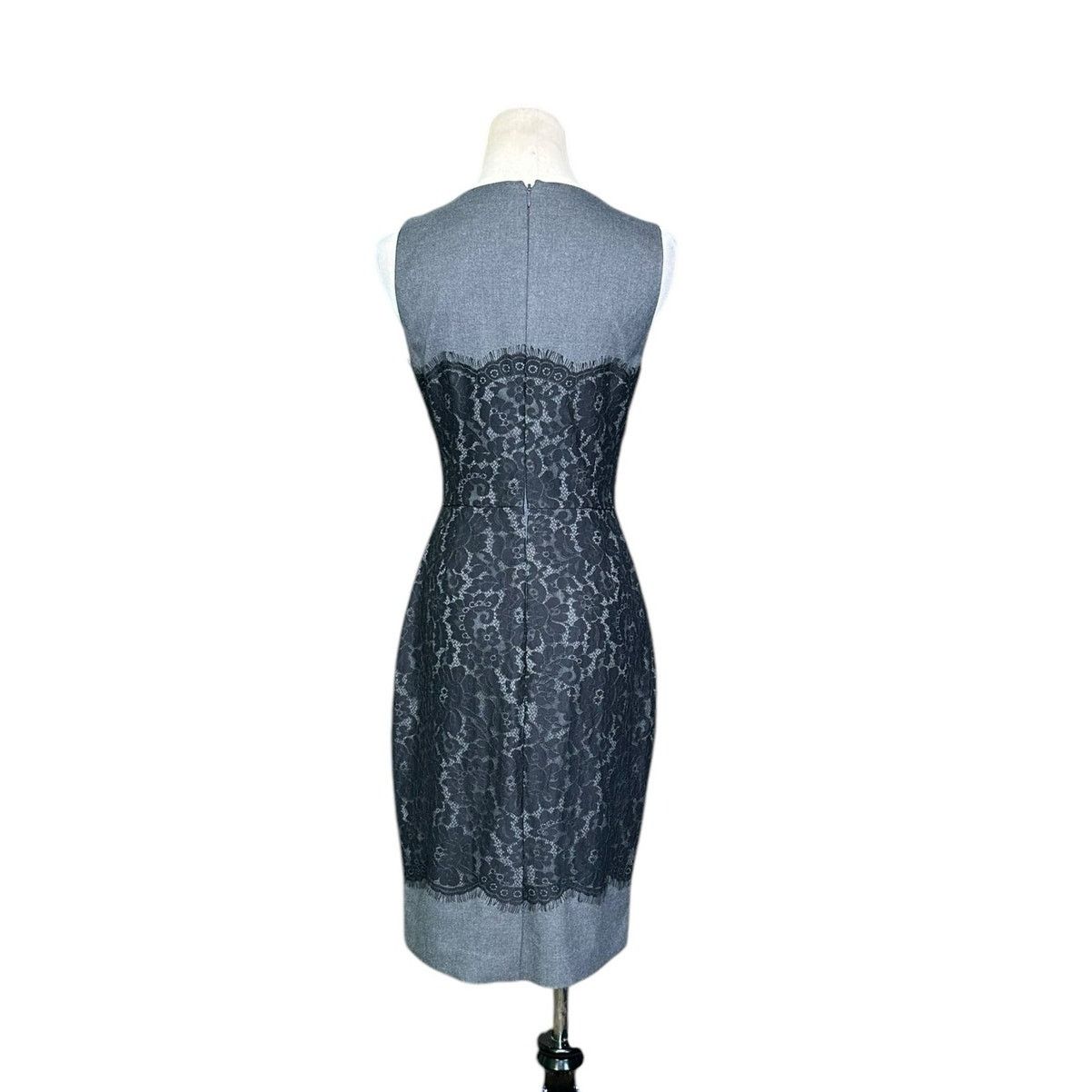 Banana Republic Banana Republic gray black lace overlay sheath dress size 0 Size XS / US 0-2 / IT 36-38 - 2 Thumbnail