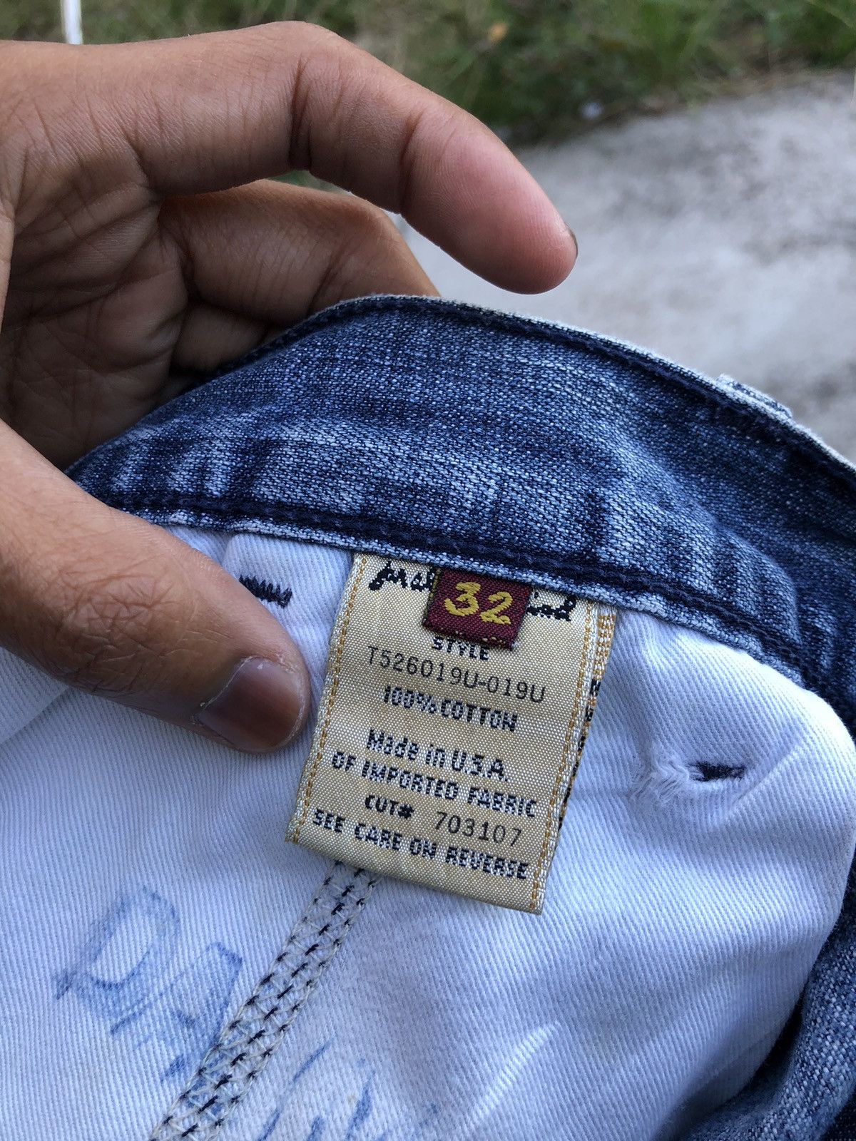 Vintage FLARED⚡️VINTAGE 7 FOL ALL MANKIND DISTRESSED DENIM Size US 32 / EU 48 - 3 Thumbnail