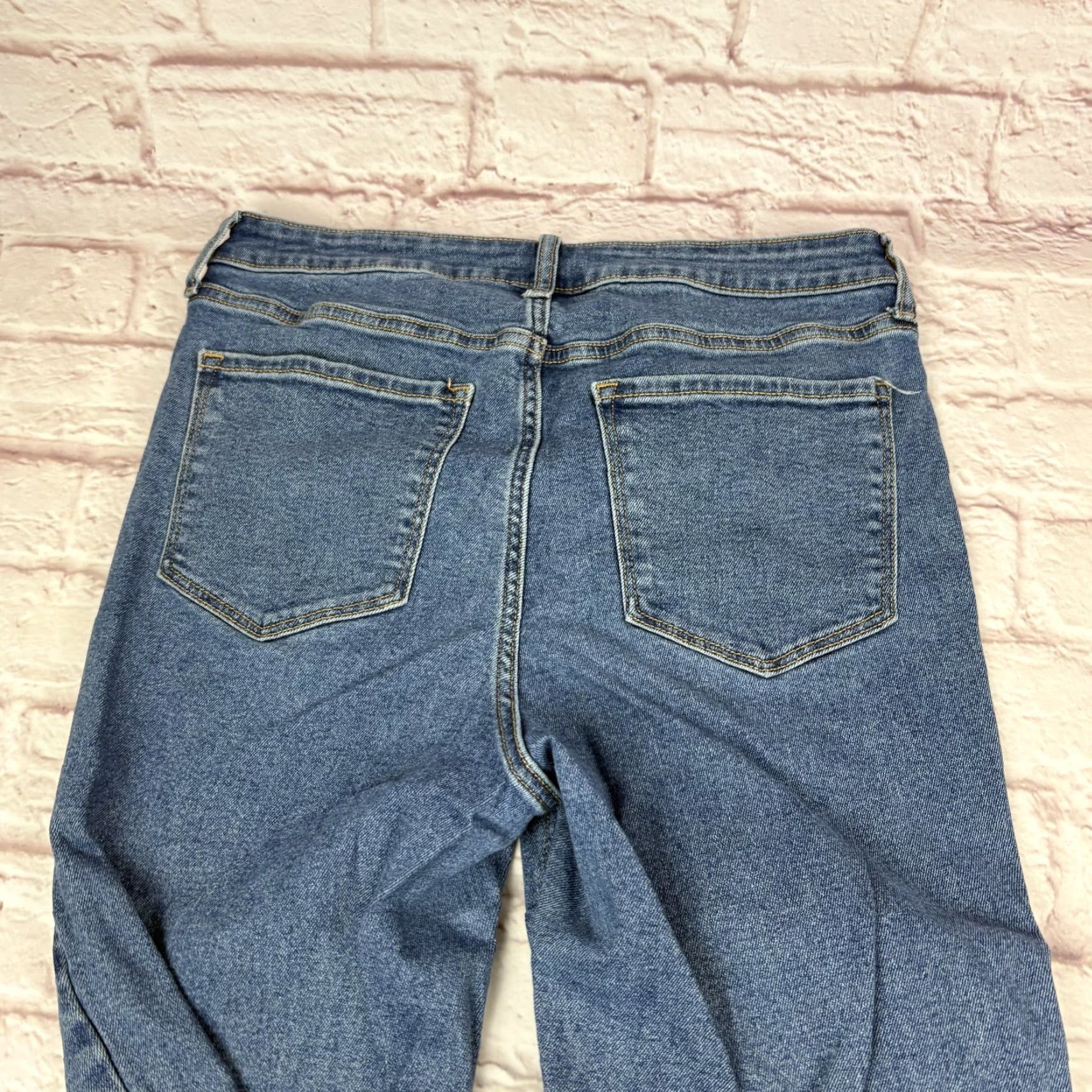Old Navy Old Navy Rockstar Jeans Womens 12 Tall High Rise Super Skinny 30x30 Distressed Size 34" / US 12 / IT 48 - 6 Thumbnail
