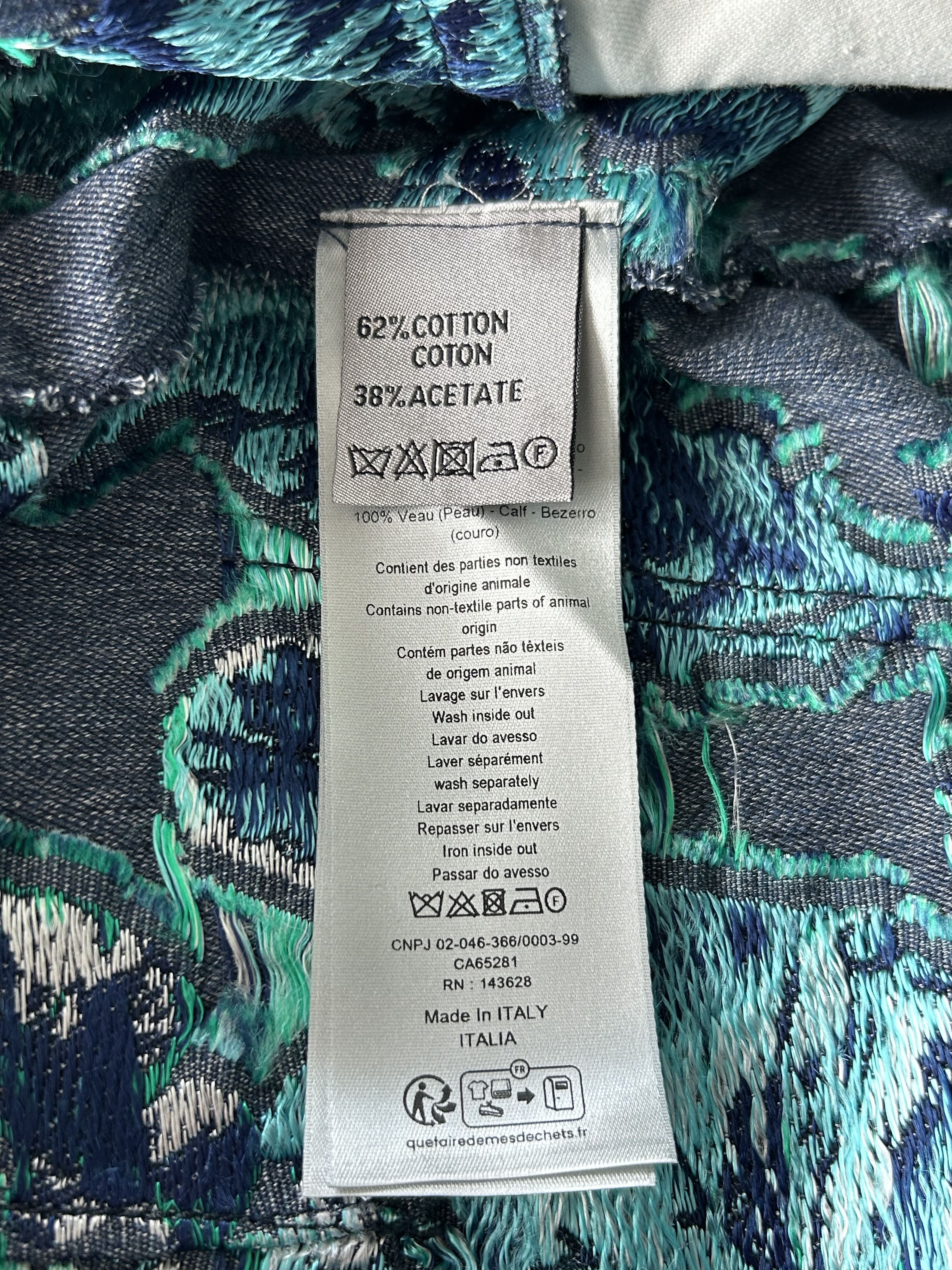 Dior Dior Denim Tears Blue & Green Leaf Carpenter Shorts Size US 38 / EU 54 - 3 Thumbnail