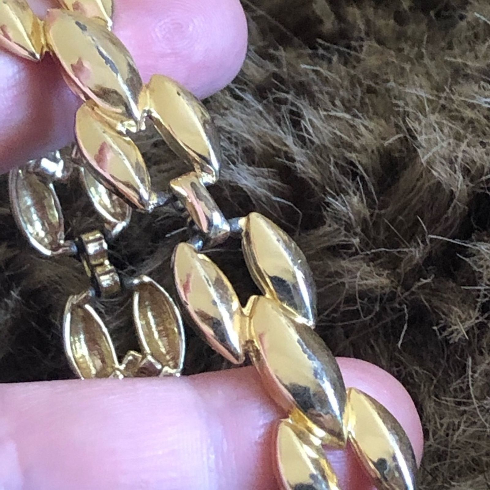 Vintage Vintage 70s-80s gold plated link bracelet Size ONE SIZE - 6 Thumbnail