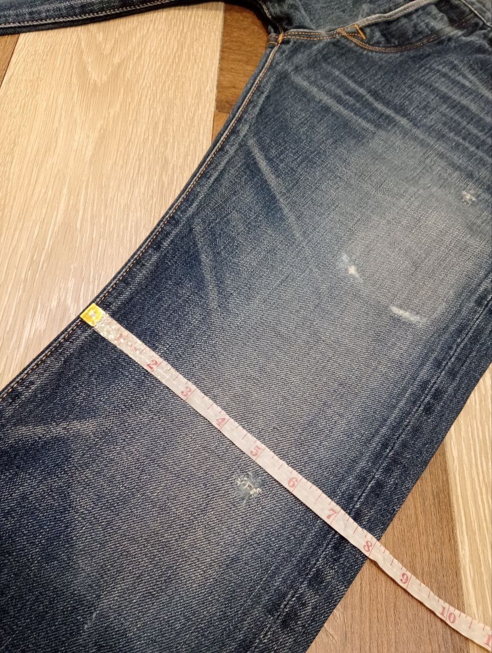 KURO KURO JAPAN DIAMANTE BLUE DENIM SELVEDGE PANTS Size US 33 - 21 Thumbnail