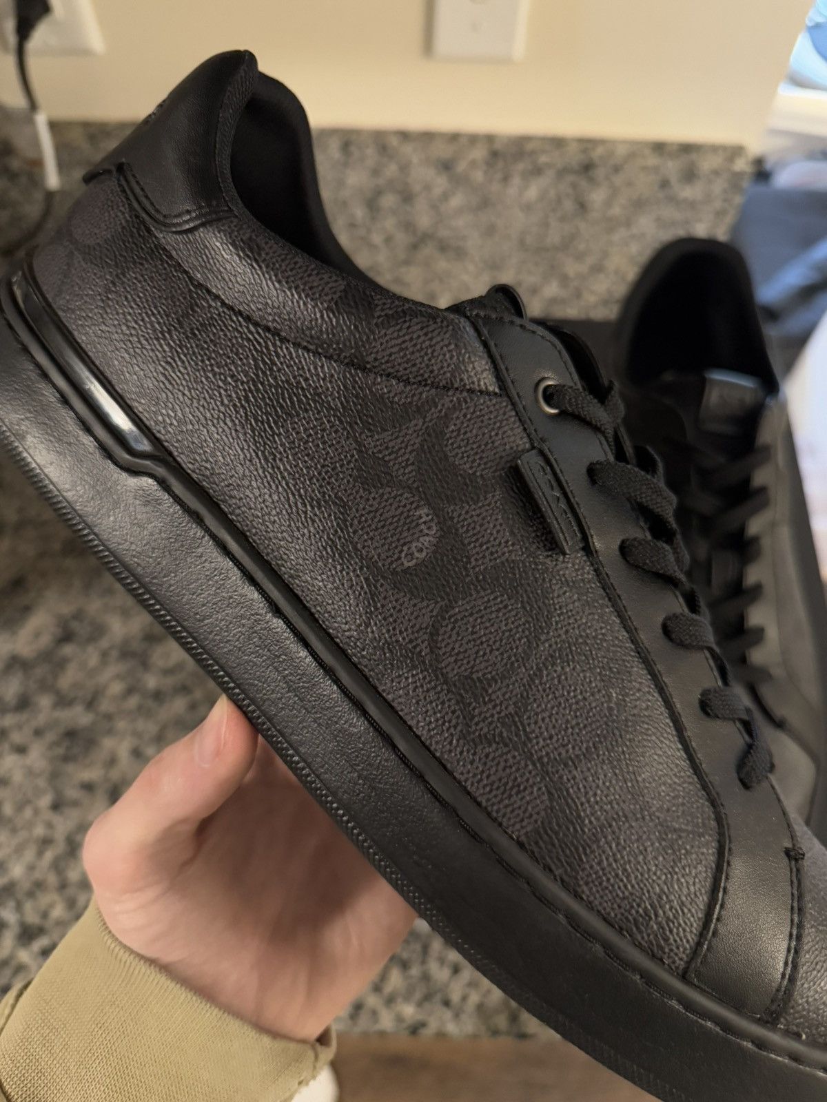 Coach Coach Lowline Low Top Sneaker Signature Black Size 13US Size US 13 / EU 46 - 8 Thumbnail