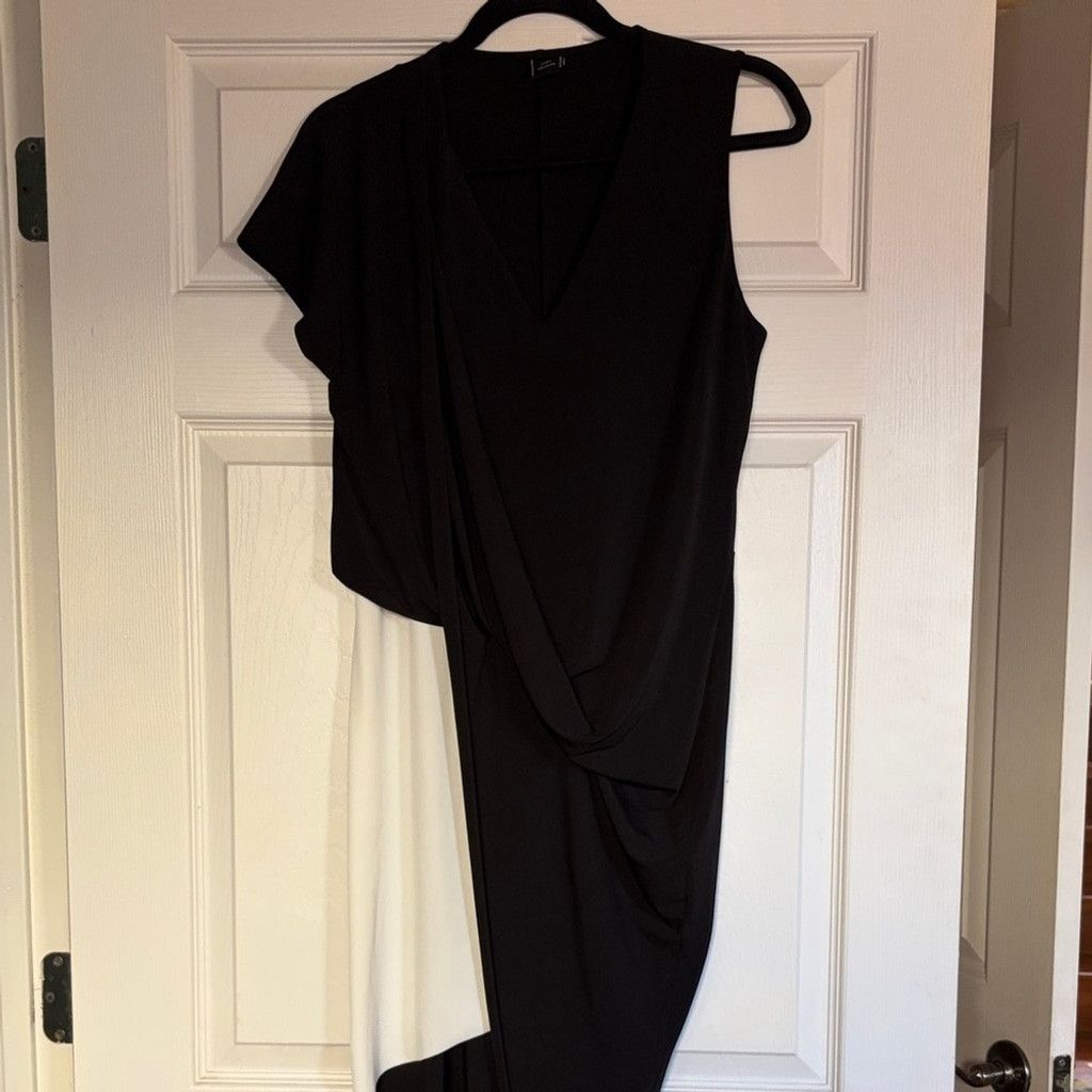 Zara Zara W&B Collection Asymmetrical Draped Dress | EUC | Sz S Size S / US 4 / IT 40 - 3 Thumbnail