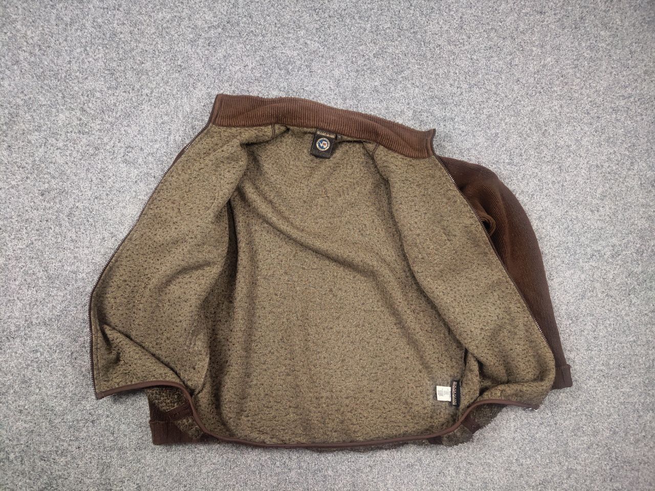 Napapijri Vintage Napapijri Sherpa Fleece Knit Sleeves Zip Pullover Size US M / EU 48-50 / 2 - 13 Thumbnail