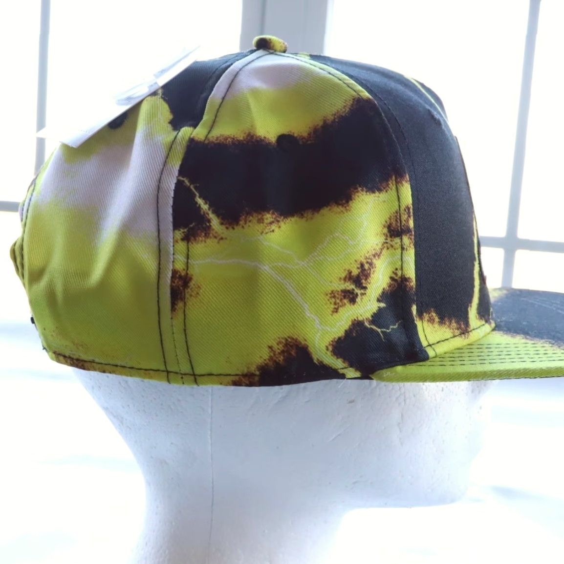 Vintage Bioworld Pikachu Lightning Black Woven Baseball Snapback Hat Men's OS Size ONE SIZE - 4 Thumbnail