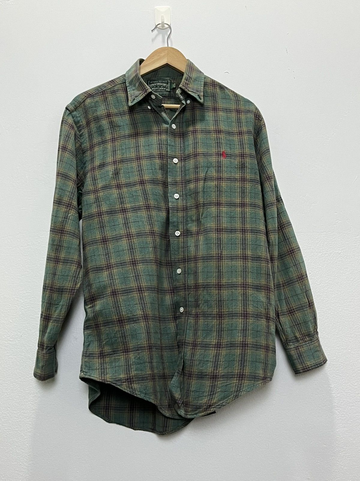 Polo Ralph Lauren Vintage Polo Ralph Lauren Plaid Flannel Shirt Size US M / EU 48-50 / 2 - 1 Thumbnail