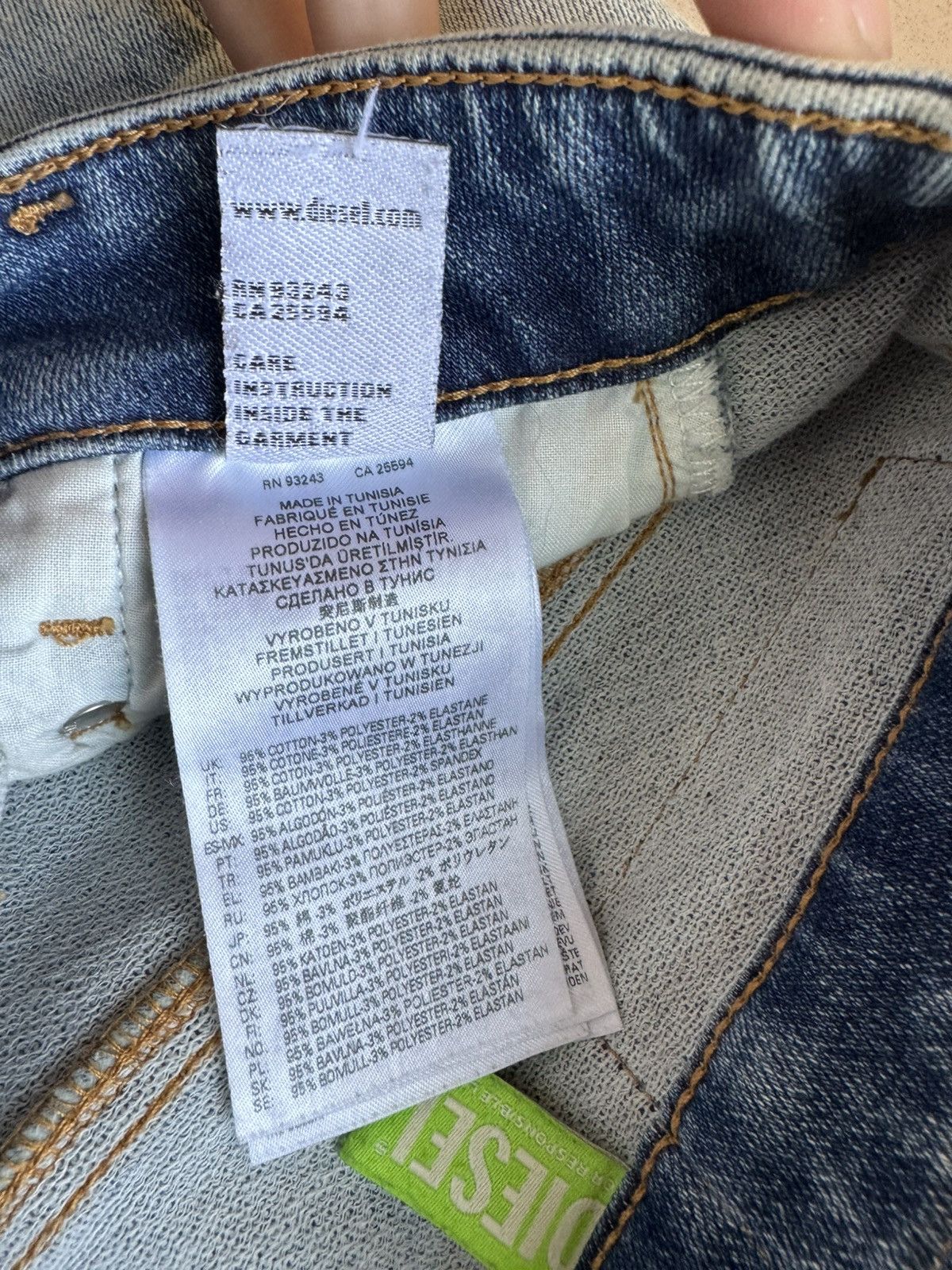 Diesel Diesel D-FAYZA JOGG Stretch Cotton LIGHT Blue Skinny Jeans Size 30" / US 8 / IT 44 - 7 Thumbnail
