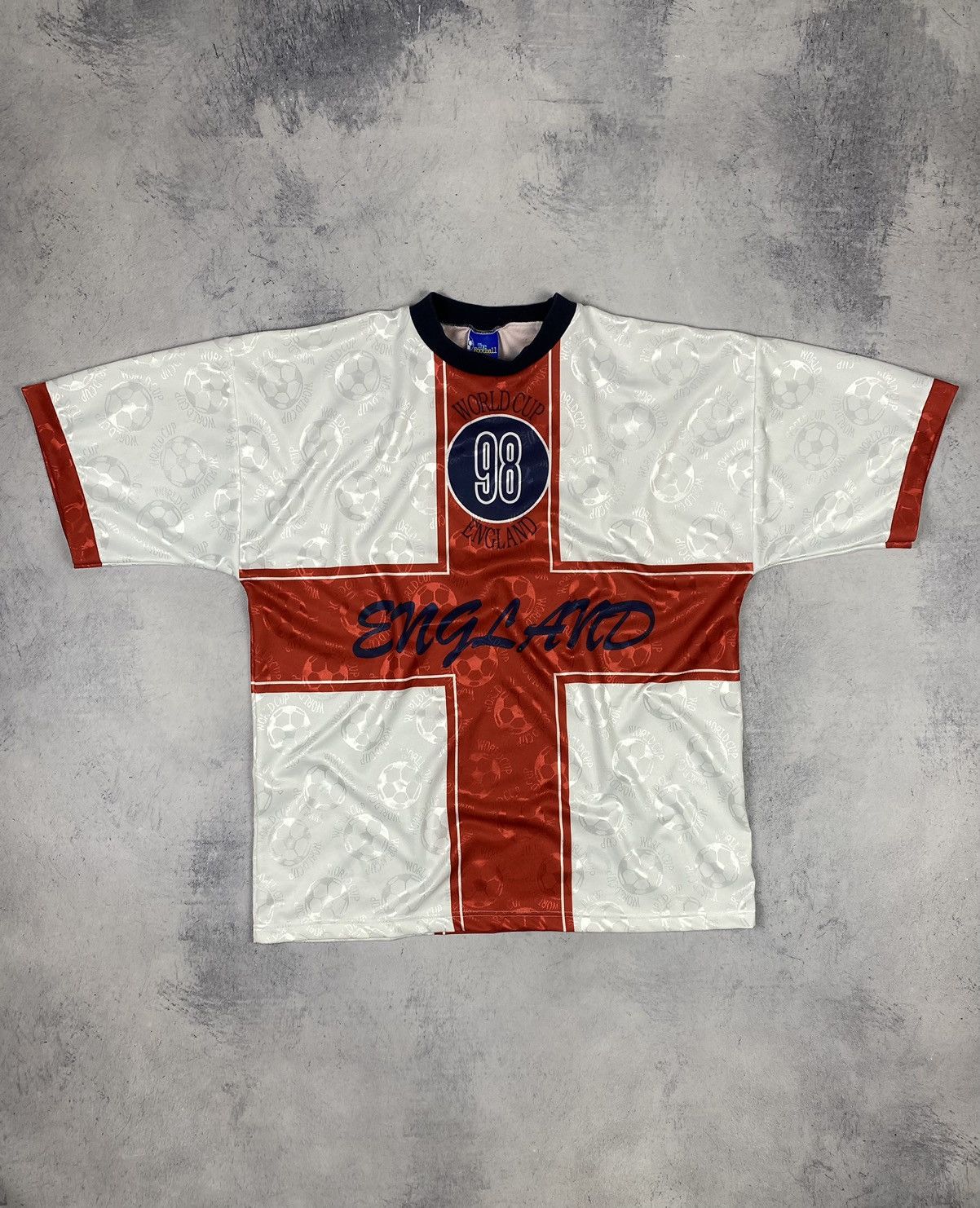 Vintage Vintage England World Cup 1998 Fan Football Jersey Size US XL / EU 56 / 4 - 10 Thumbnail