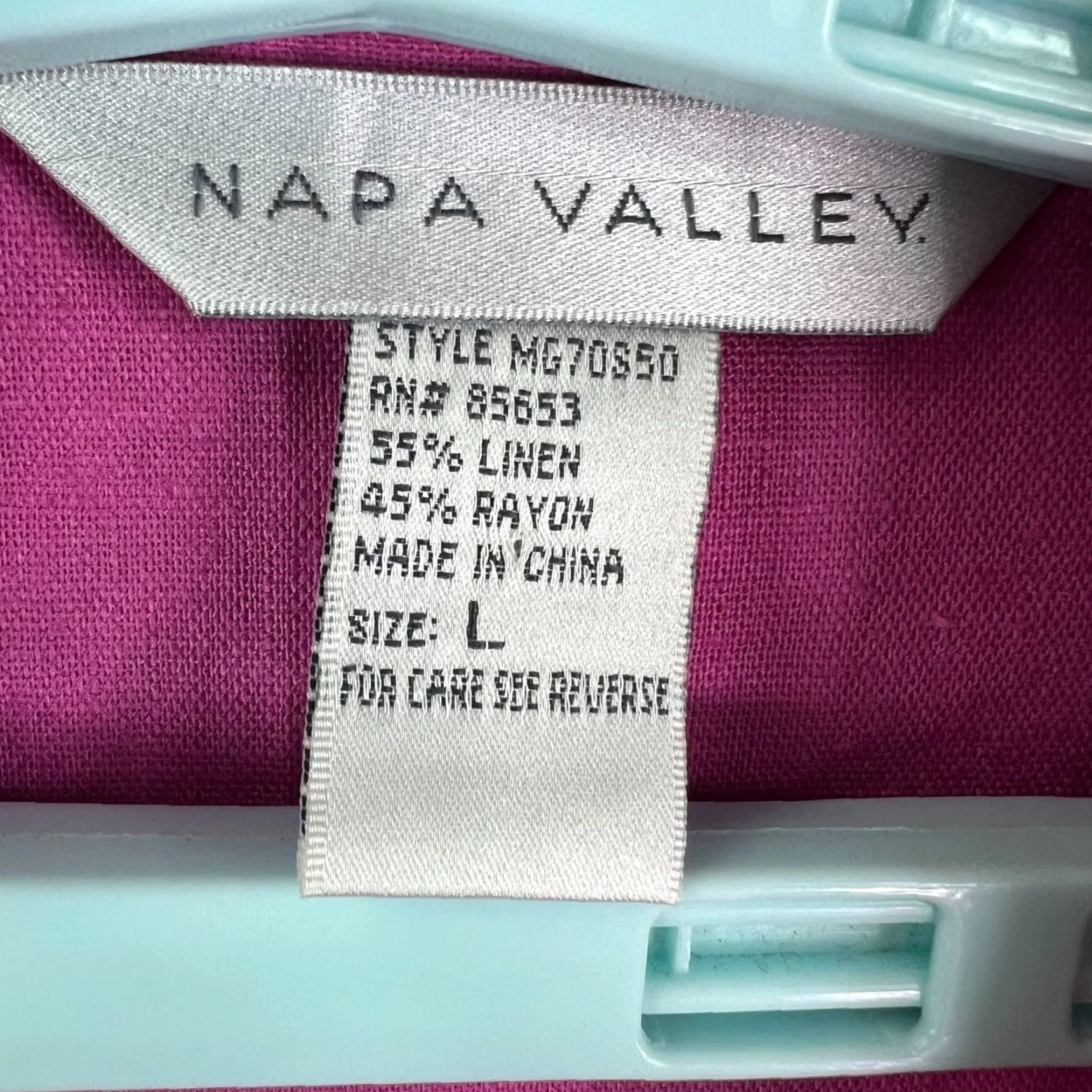 Vintage VINTAGE Napa Valley Linen Blend Button-Up Shirt Womens Junior Size L Pink Floral Casual Summer Size L / US 10 / IT 46 - 4 Thumbnail