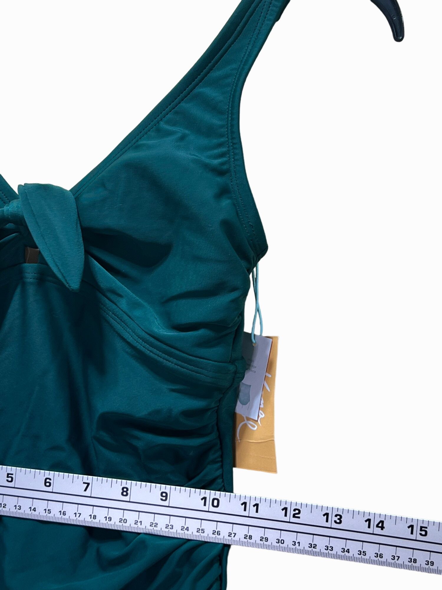 Other Kona Sol - Women's Tie-Front One Piece Swimsuit - Green - S Size ONE SIZE - 4 Thumbnail