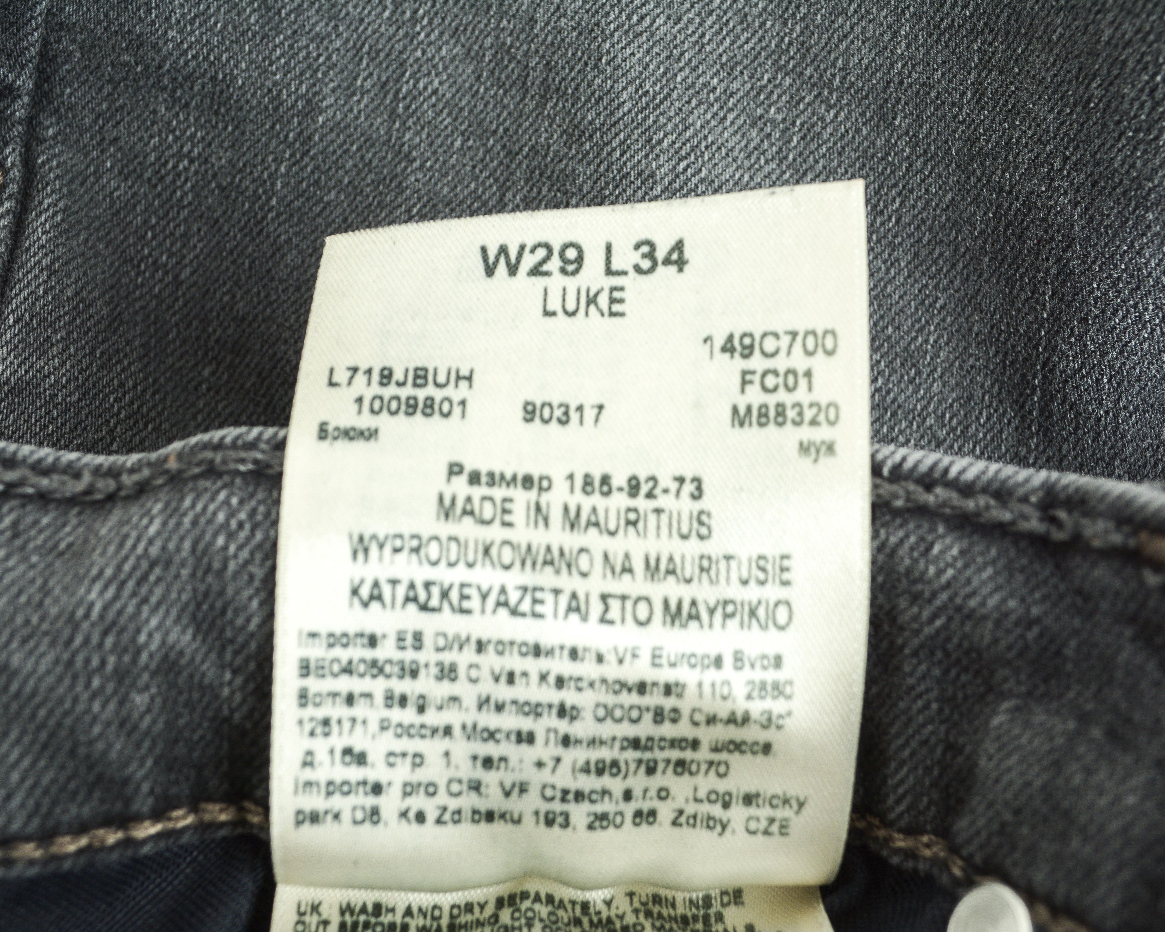 Lee Luke Men W29 L34 Slim Fit Tapered Jeans Denim Pants Trousers Size US 29 - 5 Thumbnail