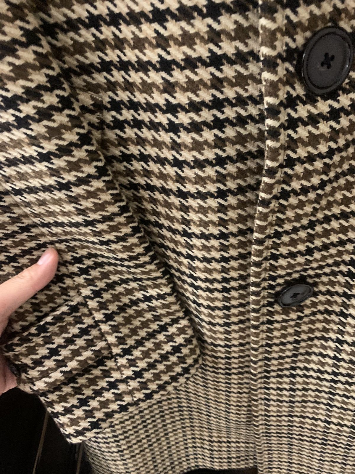 Saint Laurent Paris Saint Laurent 2014FW Houndstooth mac coat Size US S / EU 44-46 / 1 - 3 Thumbnail