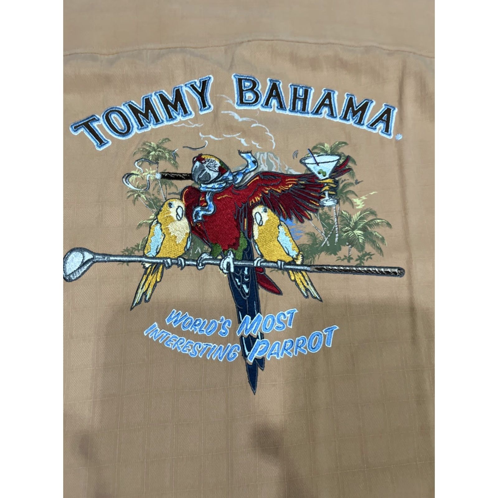 Tommy Bahama Tommy Bahama Shirt Mens L Orange 100% Silk Tropical Floral Hawaiian Camp Button Short Sleeve Button-Up Collared Spread Size US L / EU 52-54 / 3 - 7 Thumbnail