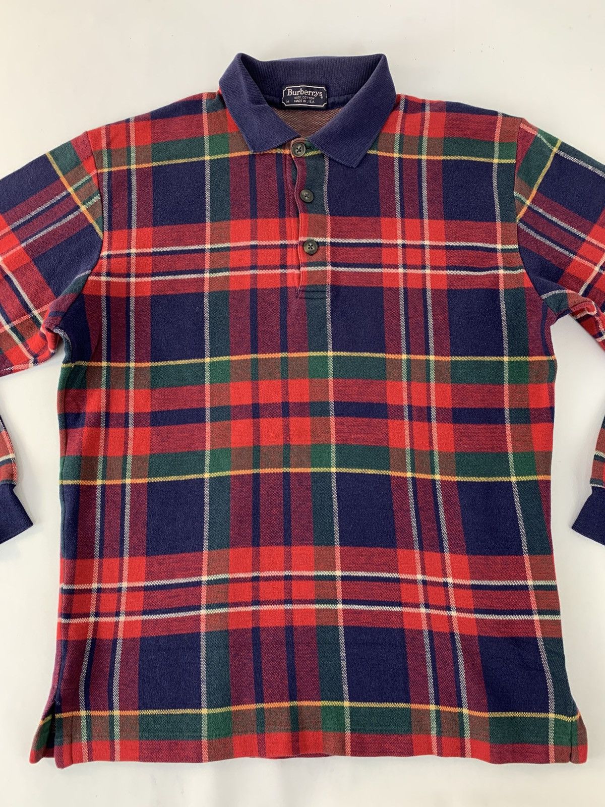 Burberry Vintage Burberrys Of London Made in USA Checked Striped Size US M / EU 48-50 / 2 - 2 Thumbnail
