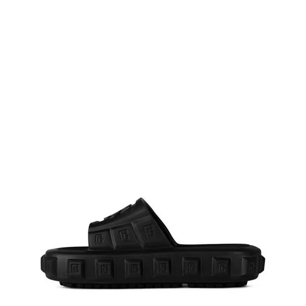 Balmain o1g2r1mq0924 Ari Sliders in Noir Size US 8 / IT 38 - 2 Thumbnail