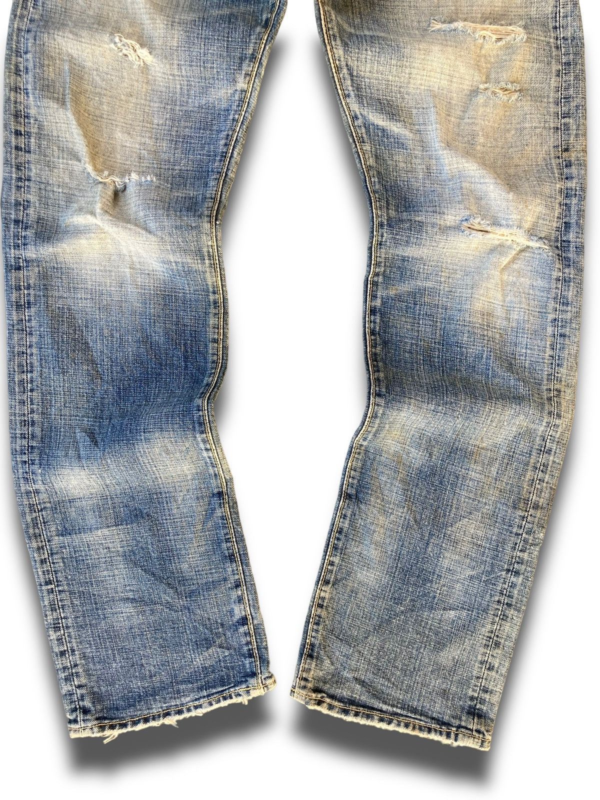 Japanese Brand Vintage 90s Kaihara Japanese Denim Size US 33 - 3 Thumbnail