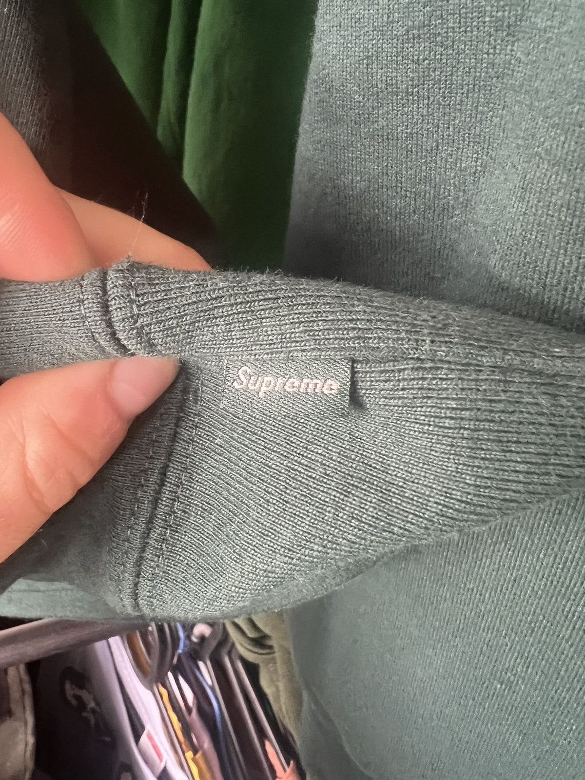 Supreme Supreme Crewneck FW22 pine green Size US S / EU 44-46 / 1 - 10 Thumbnail