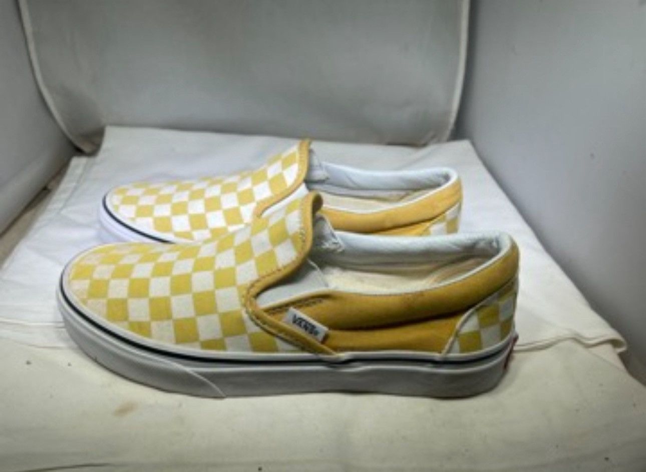Vans PreOwned Vans Slip-on Checkered Yellow Women's 7 Size US 7 / IT 37 - 1 Thumbnail