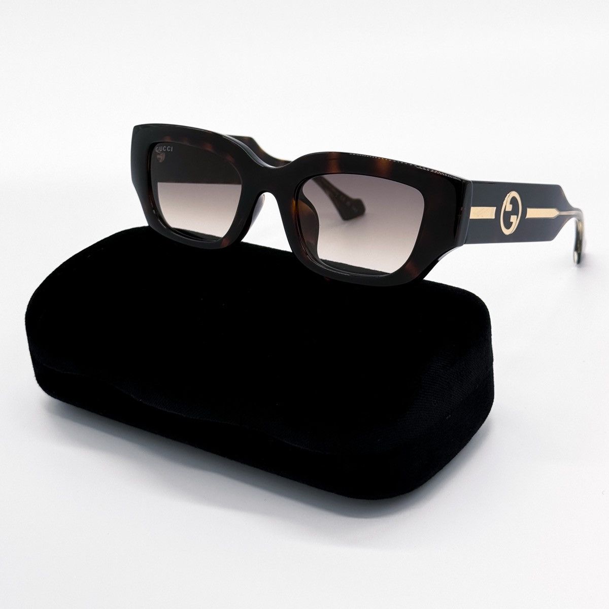 Gucci NEW GUCCI GG1558SK 002 SQUARE HAVANA BROWN WOMEN SUNGLASSES Size ONE SIZE - 2 Thumbnail
